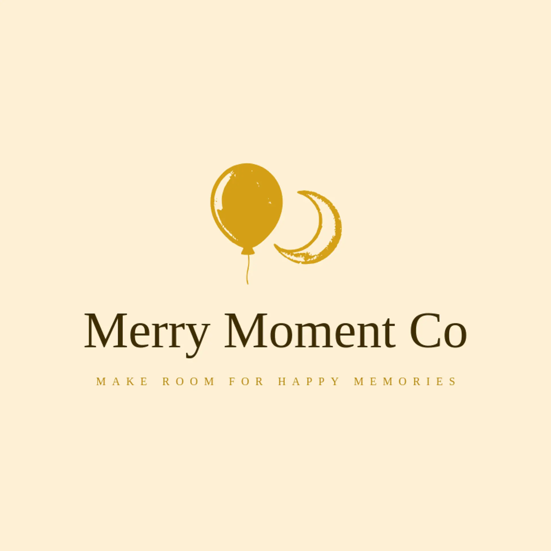 Merry Moment Co logo for party rental