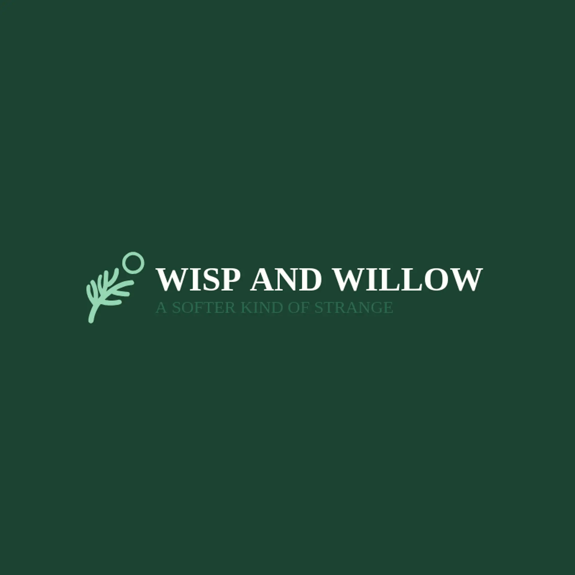 Wisp and Willow logo for spooky