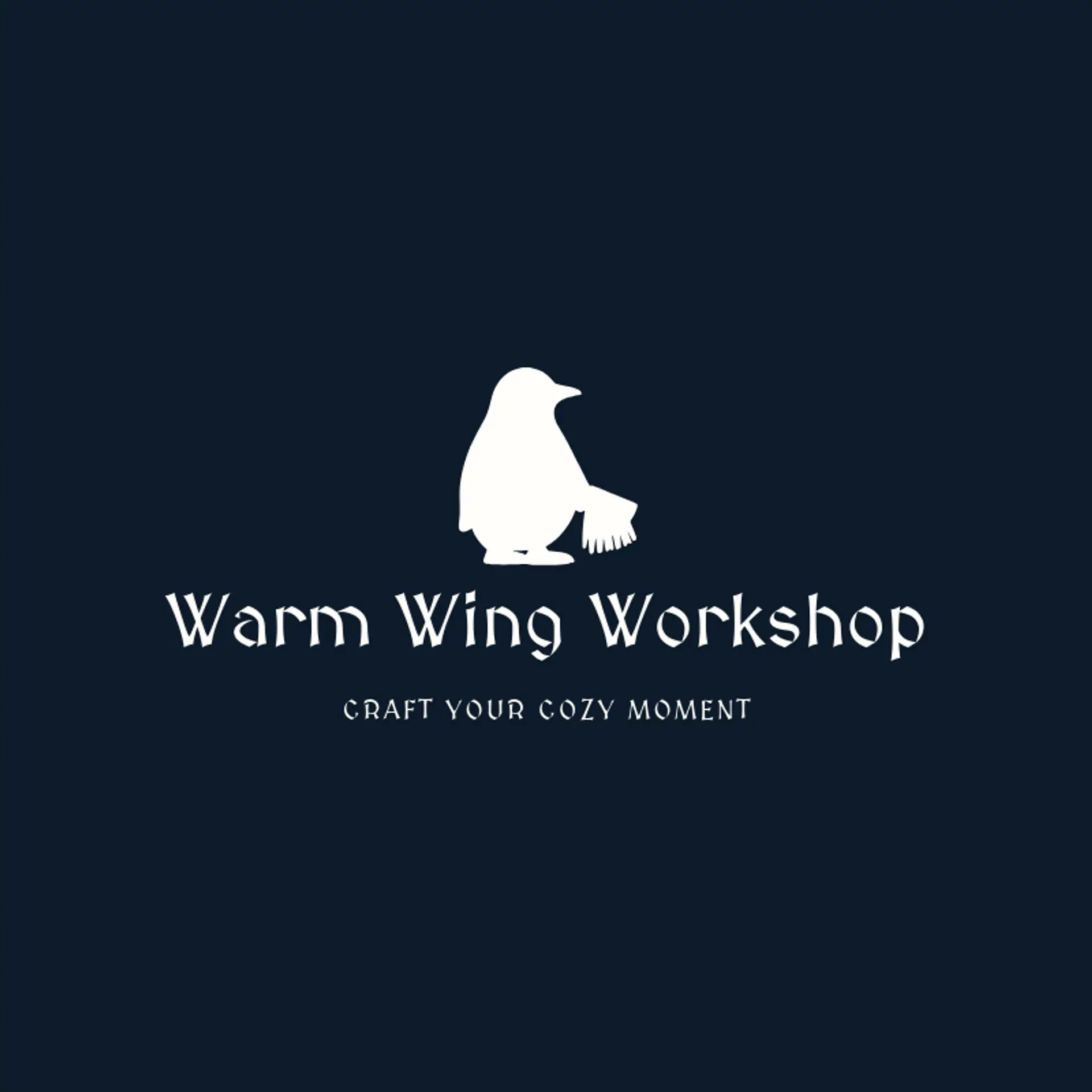 Warm Wing Workshop logo for penguin