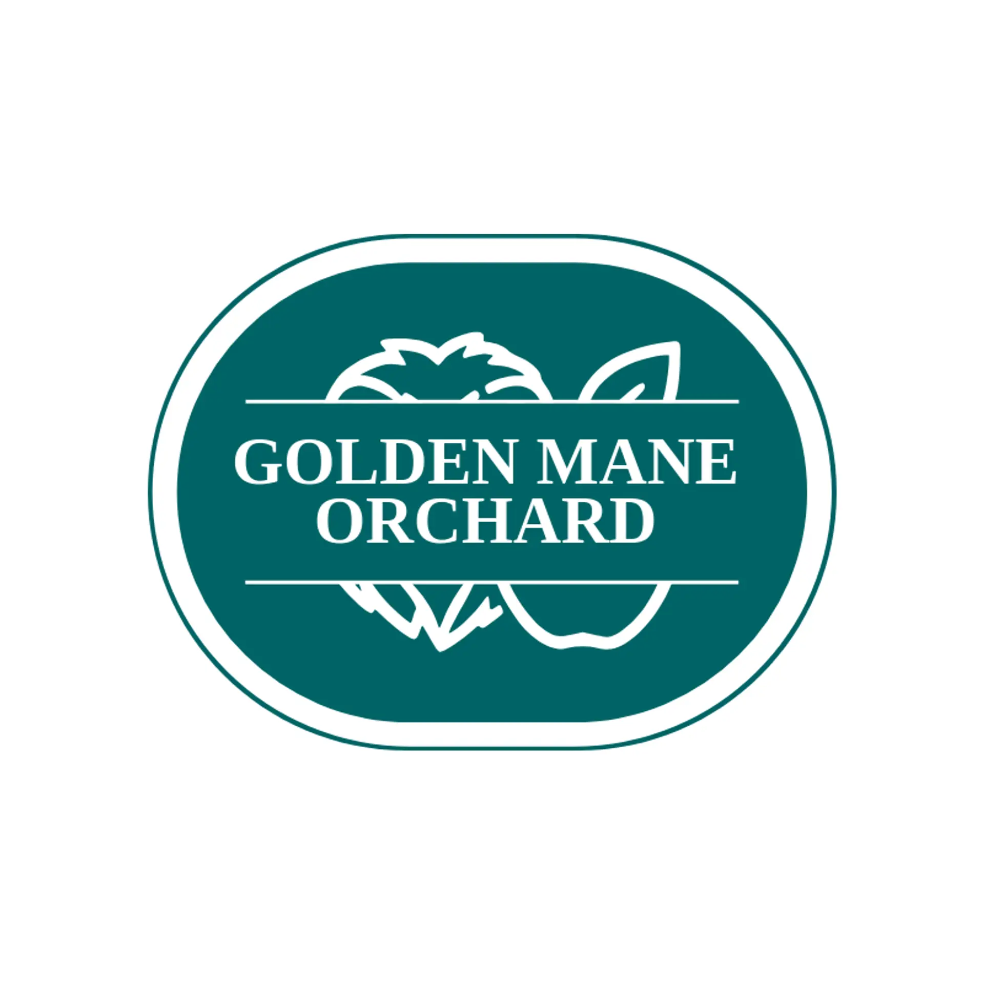 Golden Mane Orchard logo for lion head