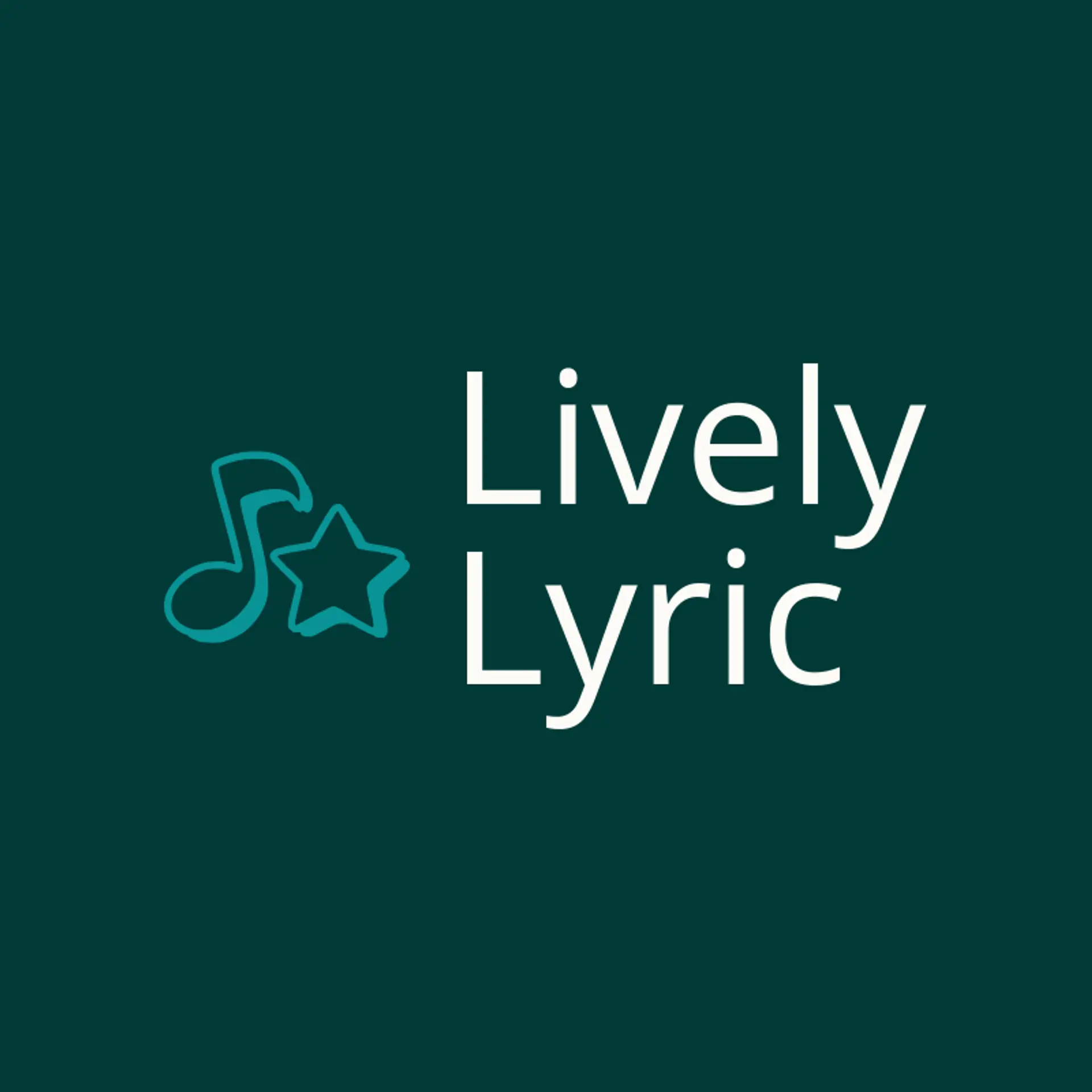 Lively Lyric logo for karaoke
