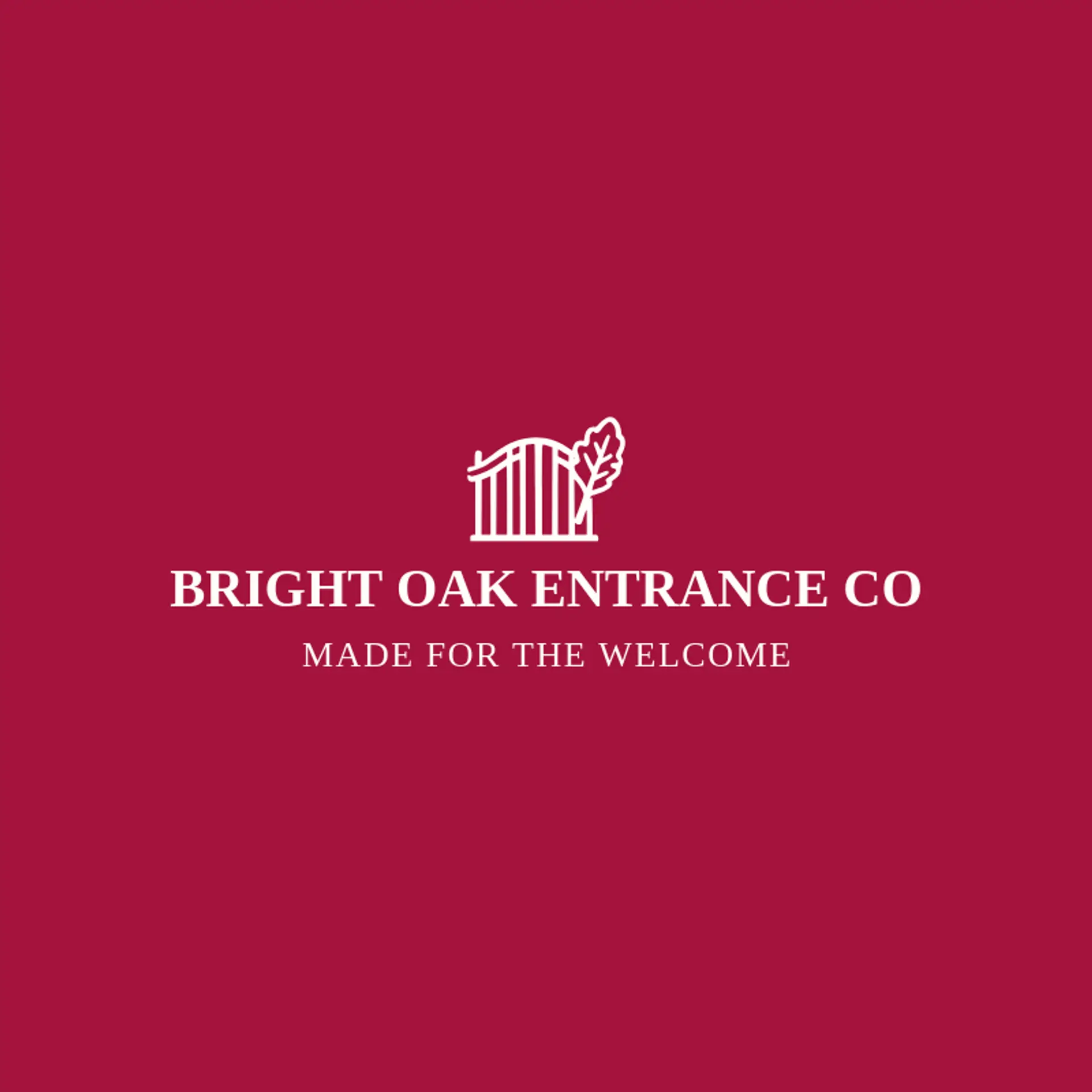 Bright Oak Entrance Co logo for gate