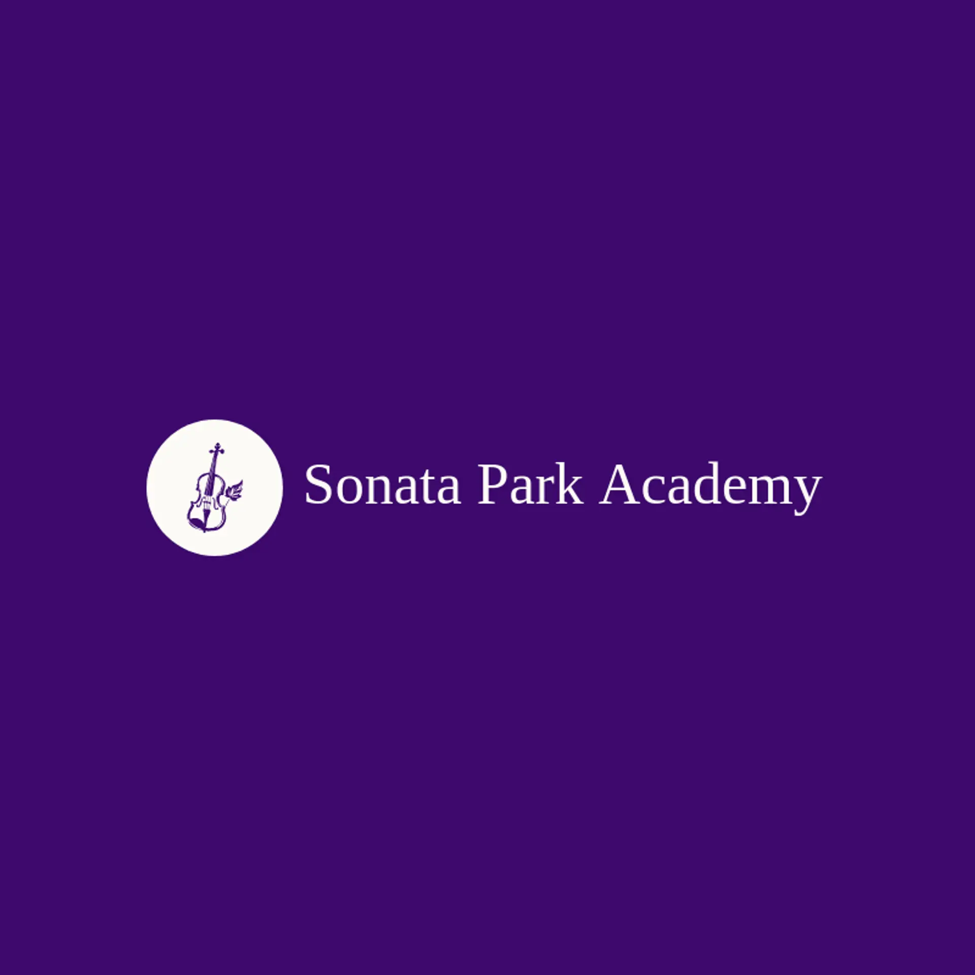 Sonata Park Academy logo for violin