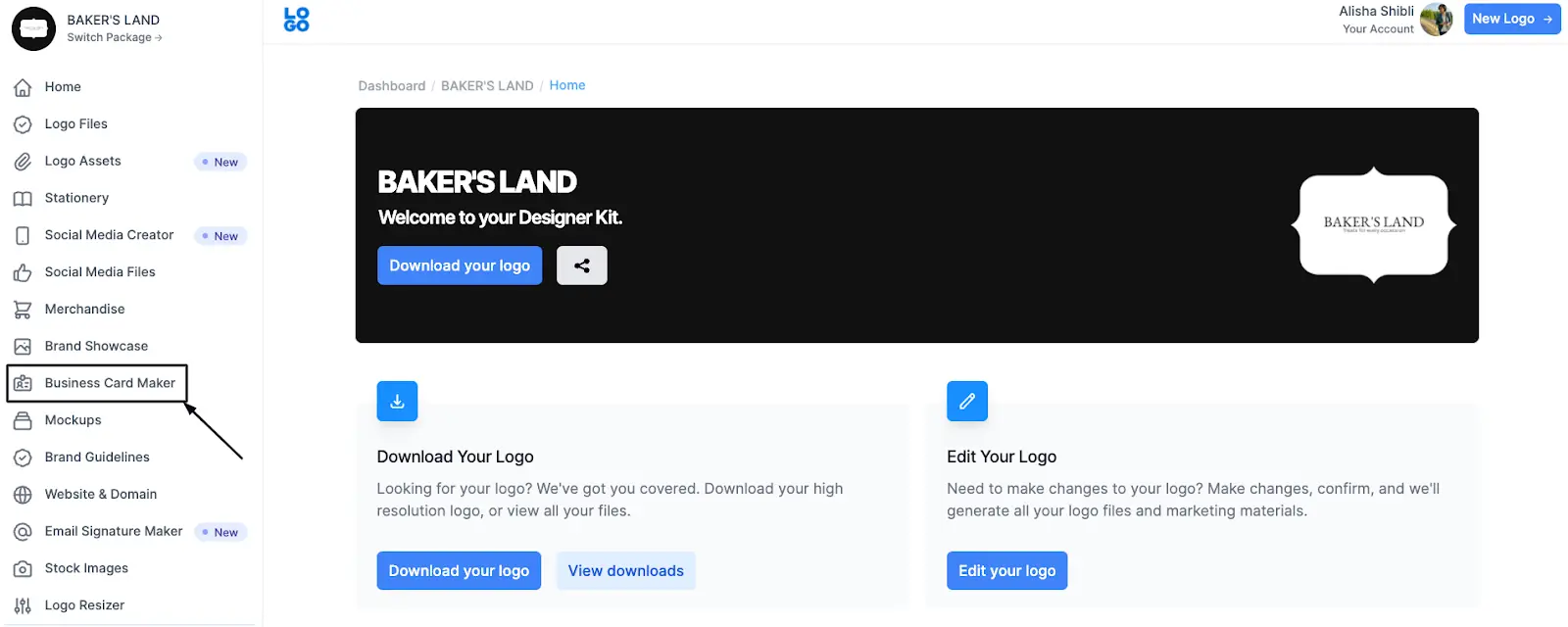 Business card builder