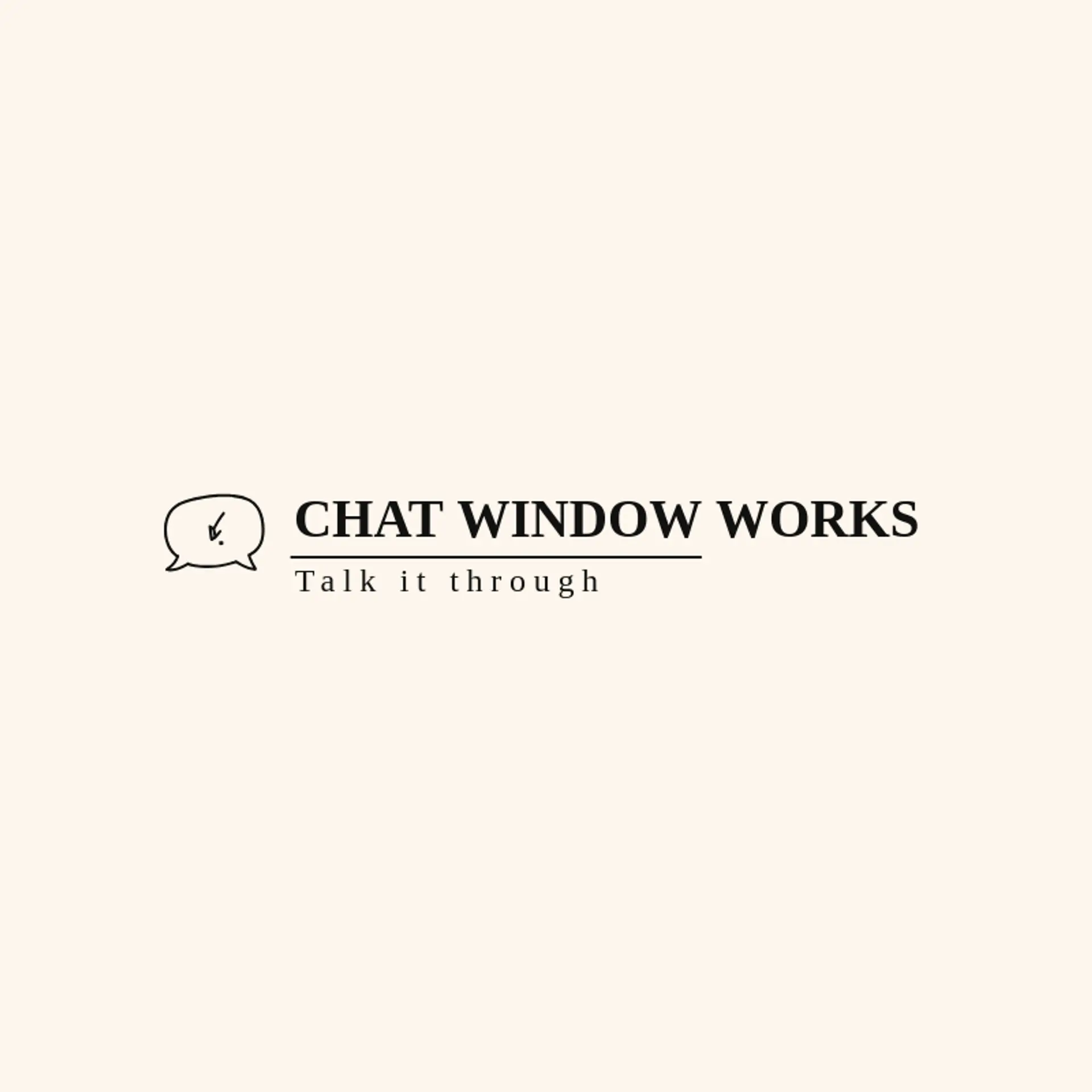 Chat Window Works logo for message