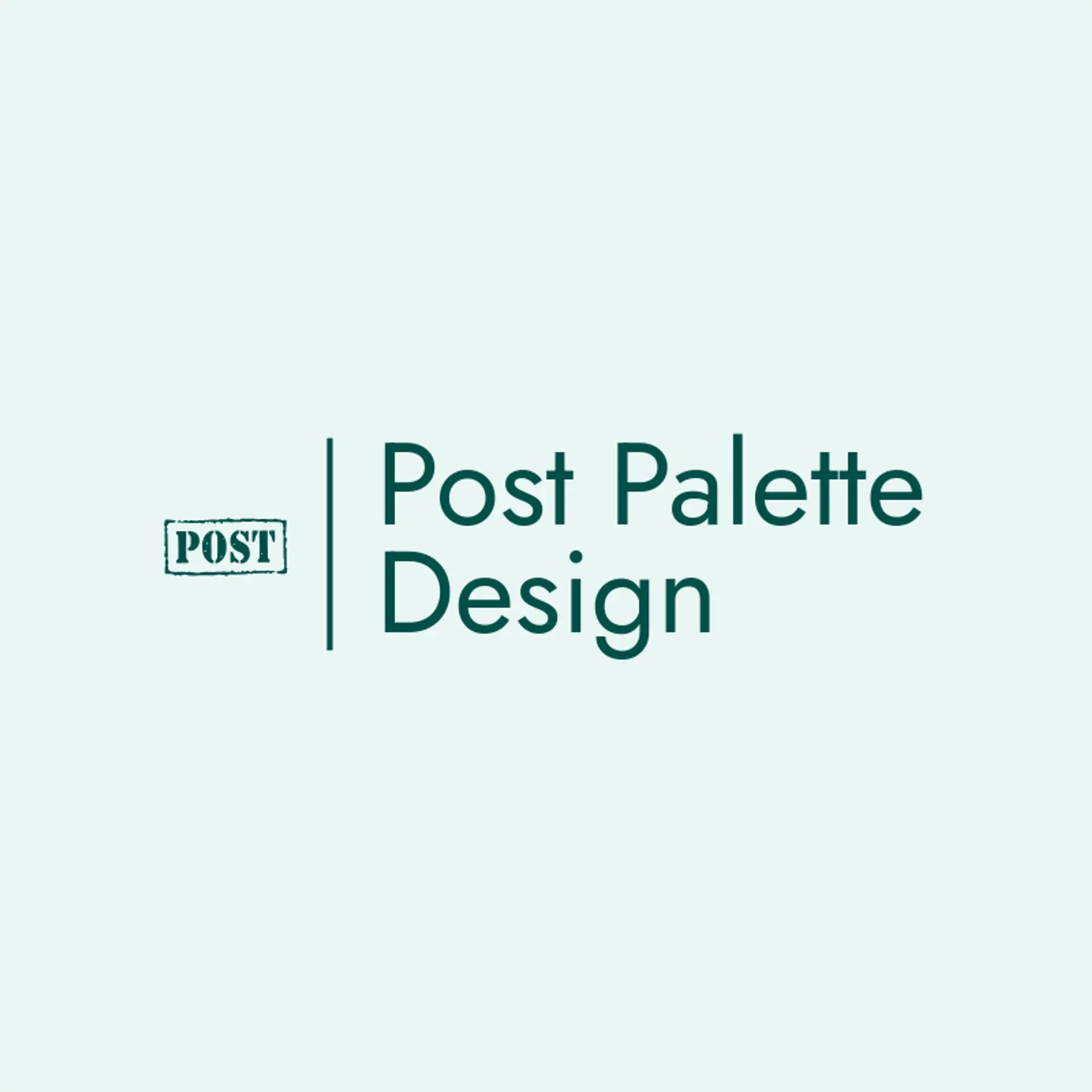 Post Palette Design logo for post