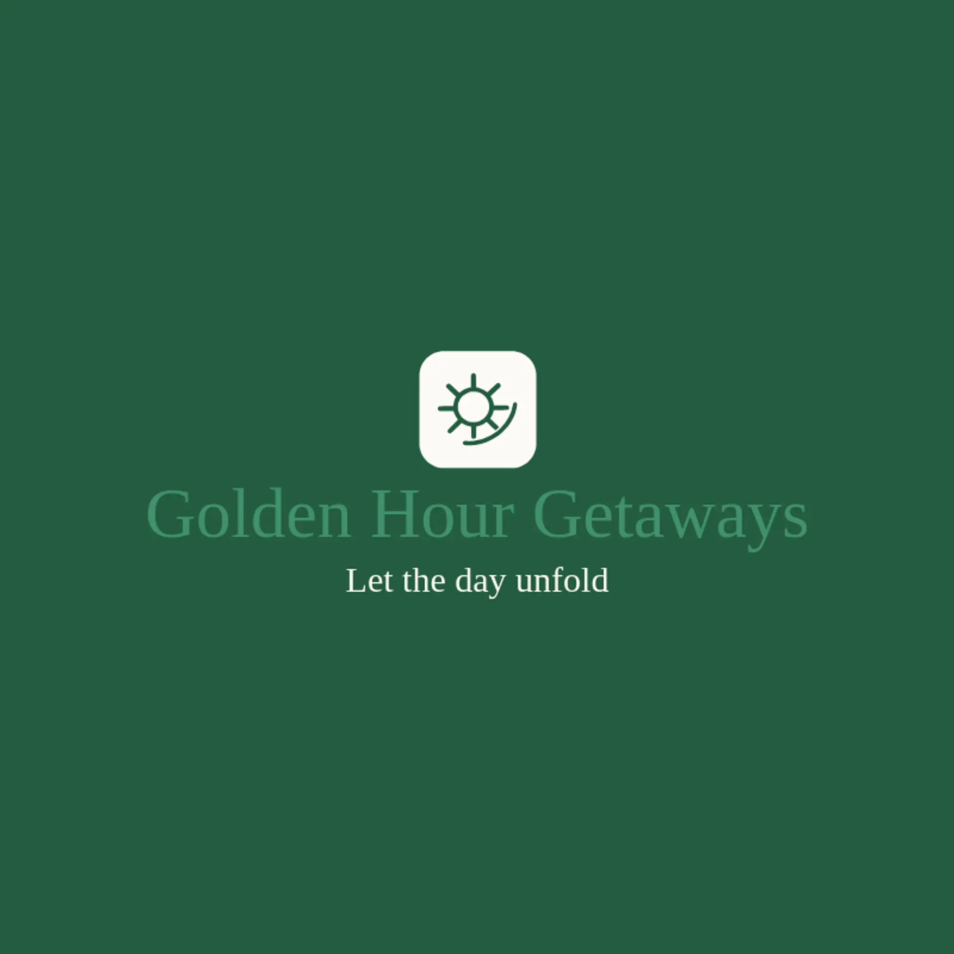 Golden Hour Getaways logo for recreation
