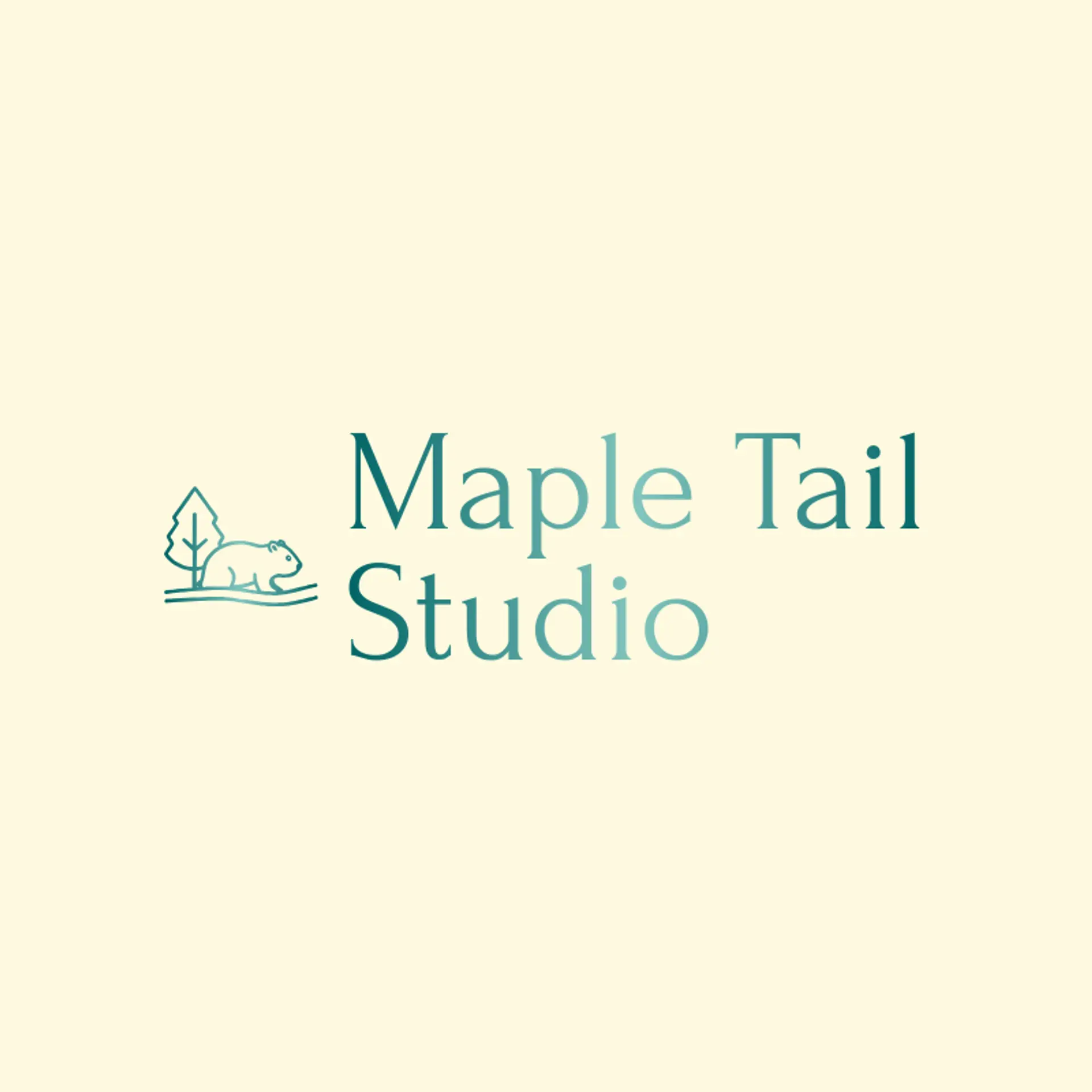 Maple Tail Studio logo for beaver