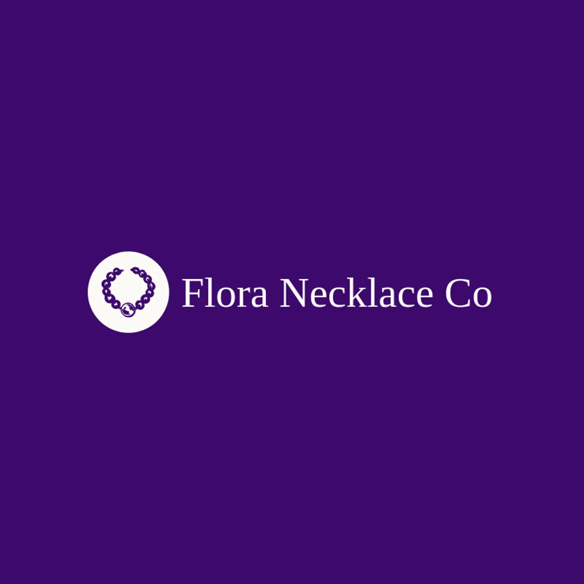Flora Necklace Co logo for necklace