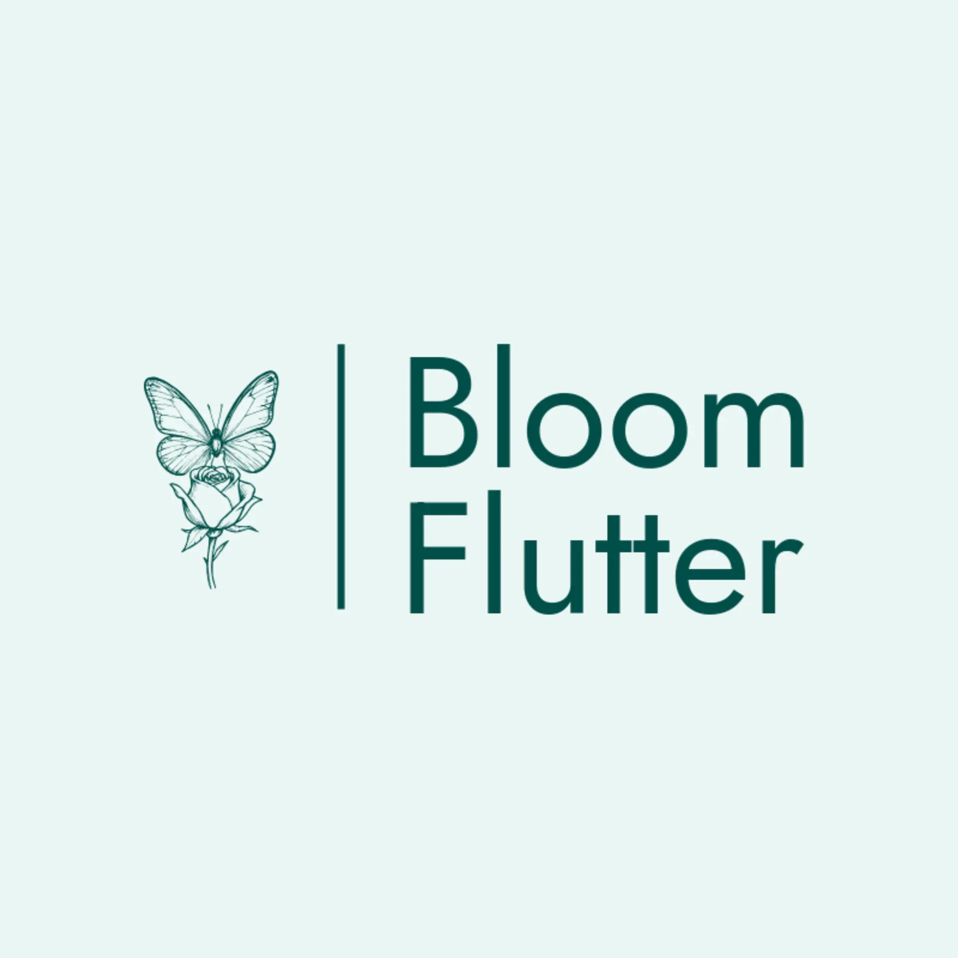 Bloom Flutter logo for rose