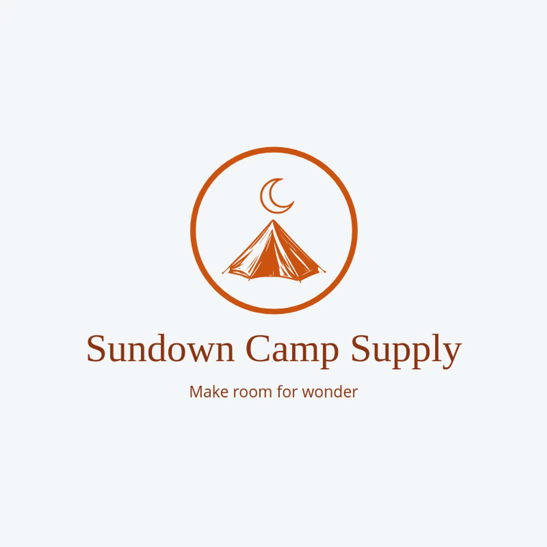 Sundown Camp Supply logo for Desert