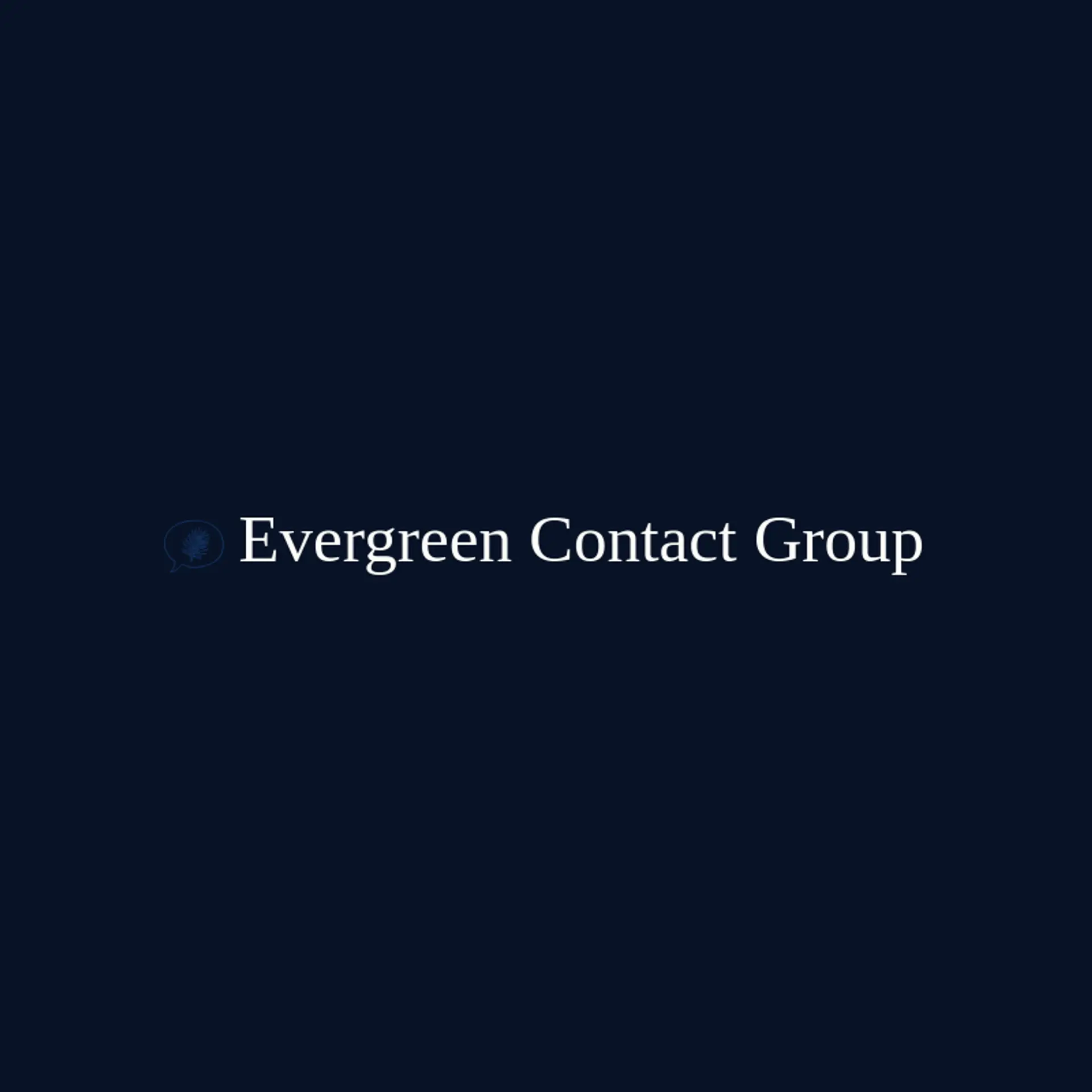 Evergreen Contact Group logo for contact