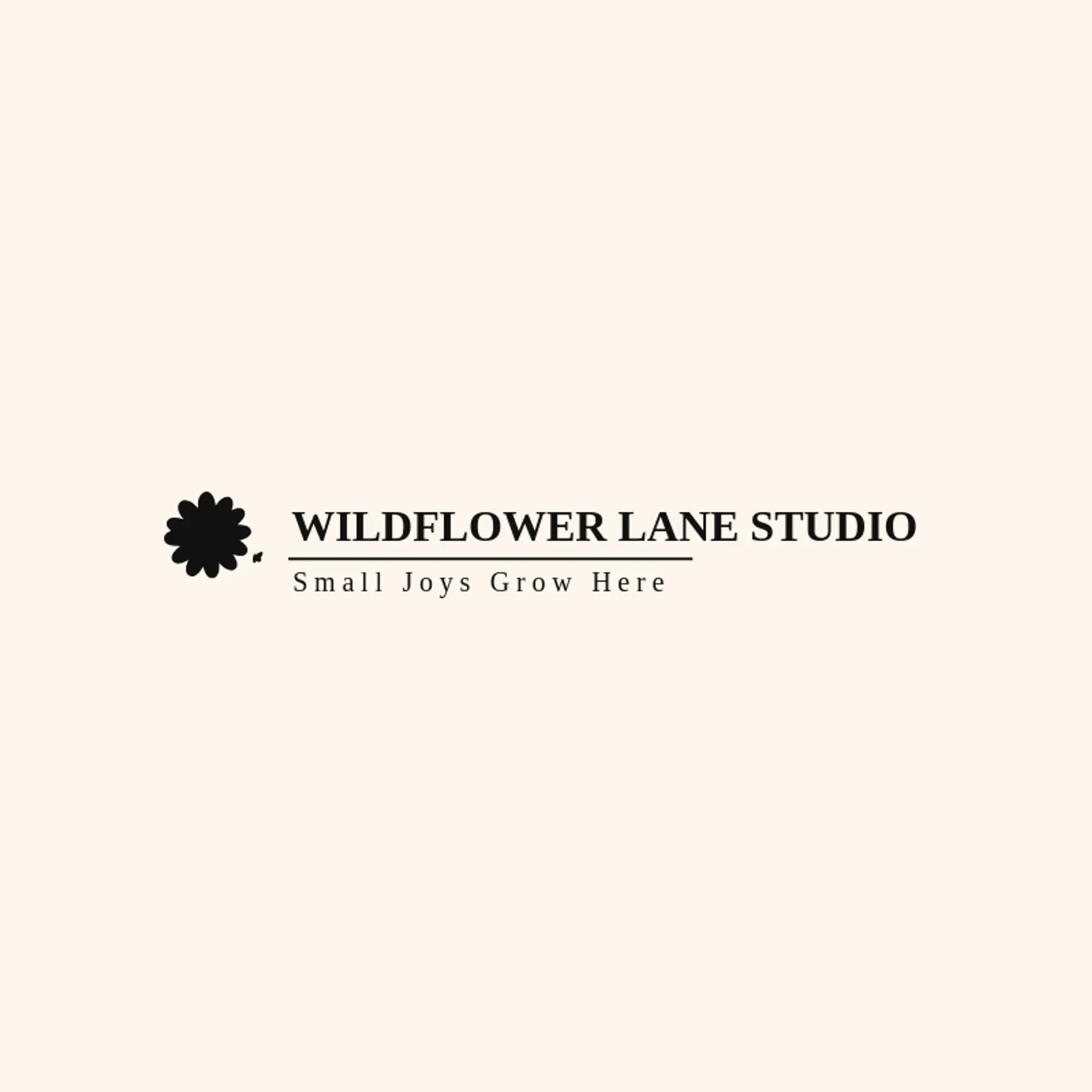 Wildflower Lane Studio logo for natural