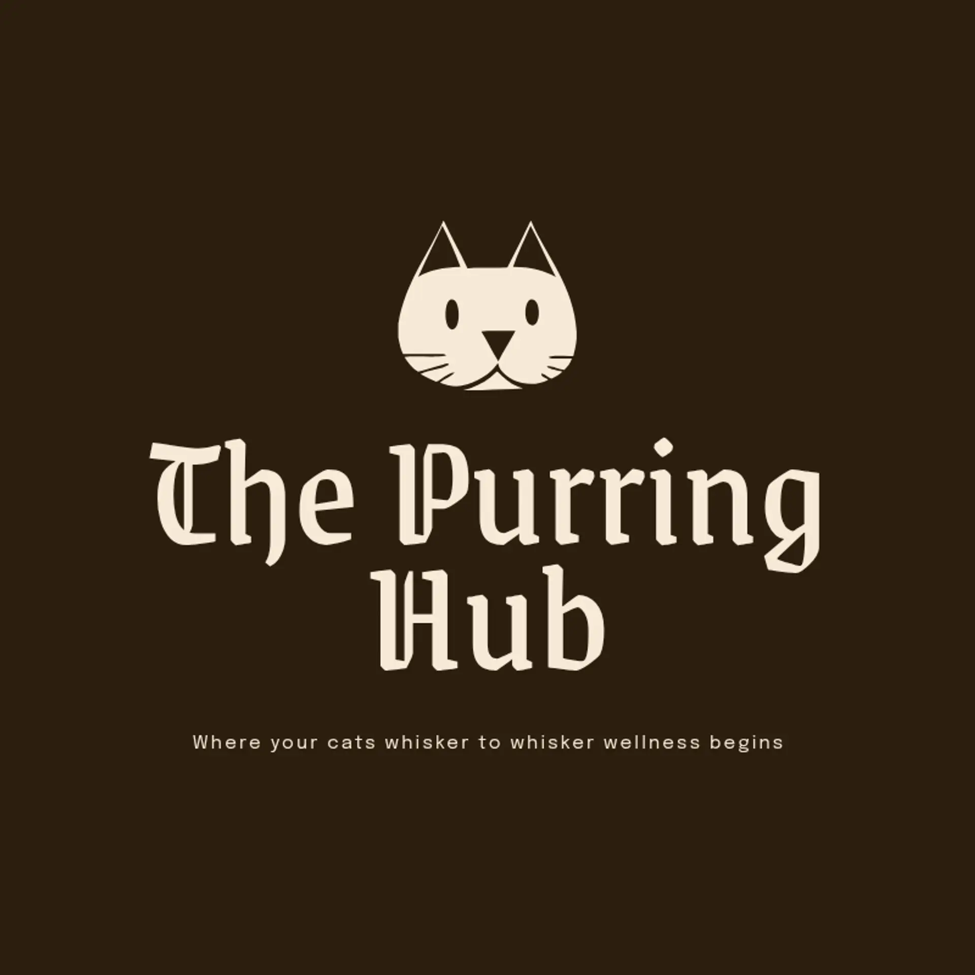 The Purring Hub logo for cat pet care