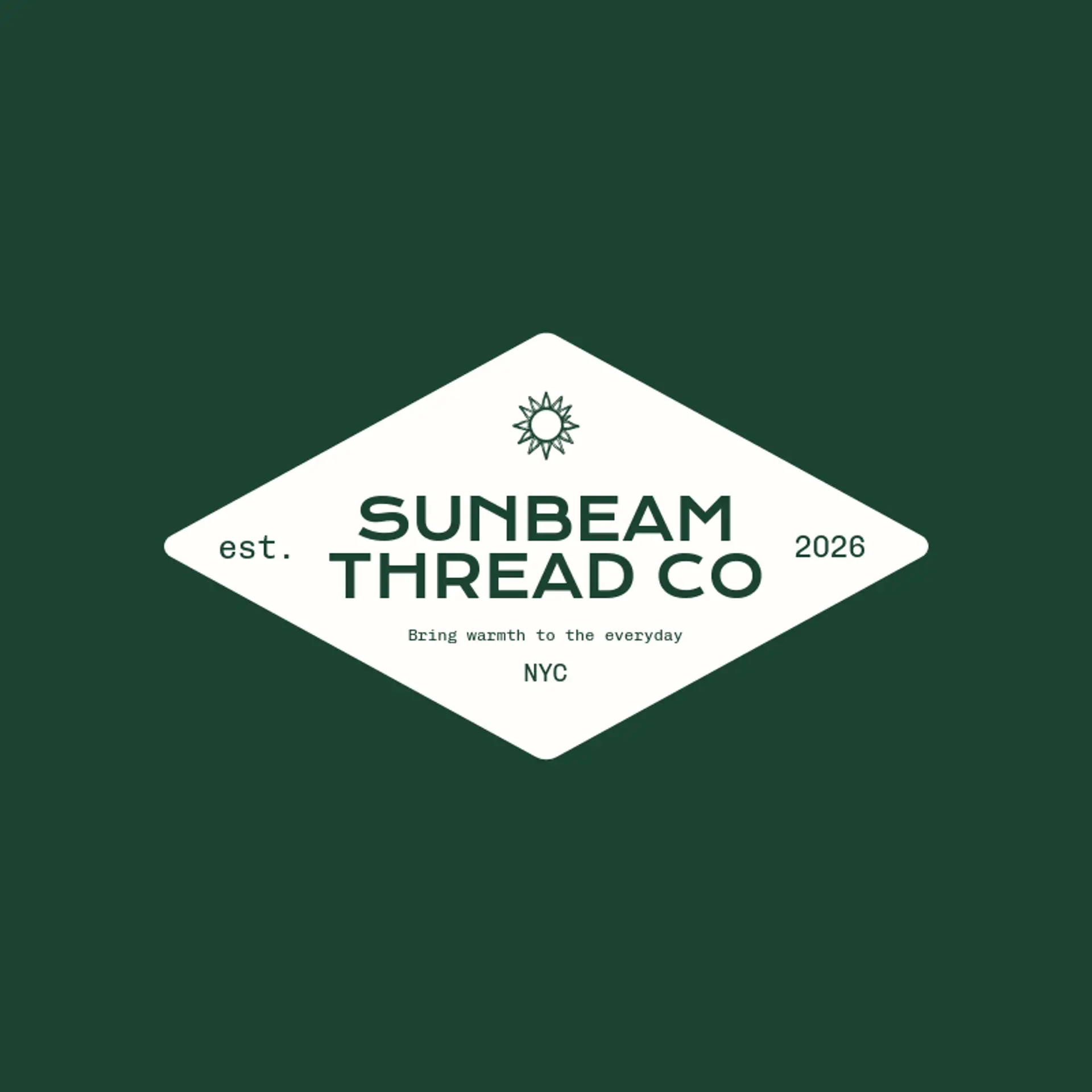Sunbeam Thread Co logo for embroidery