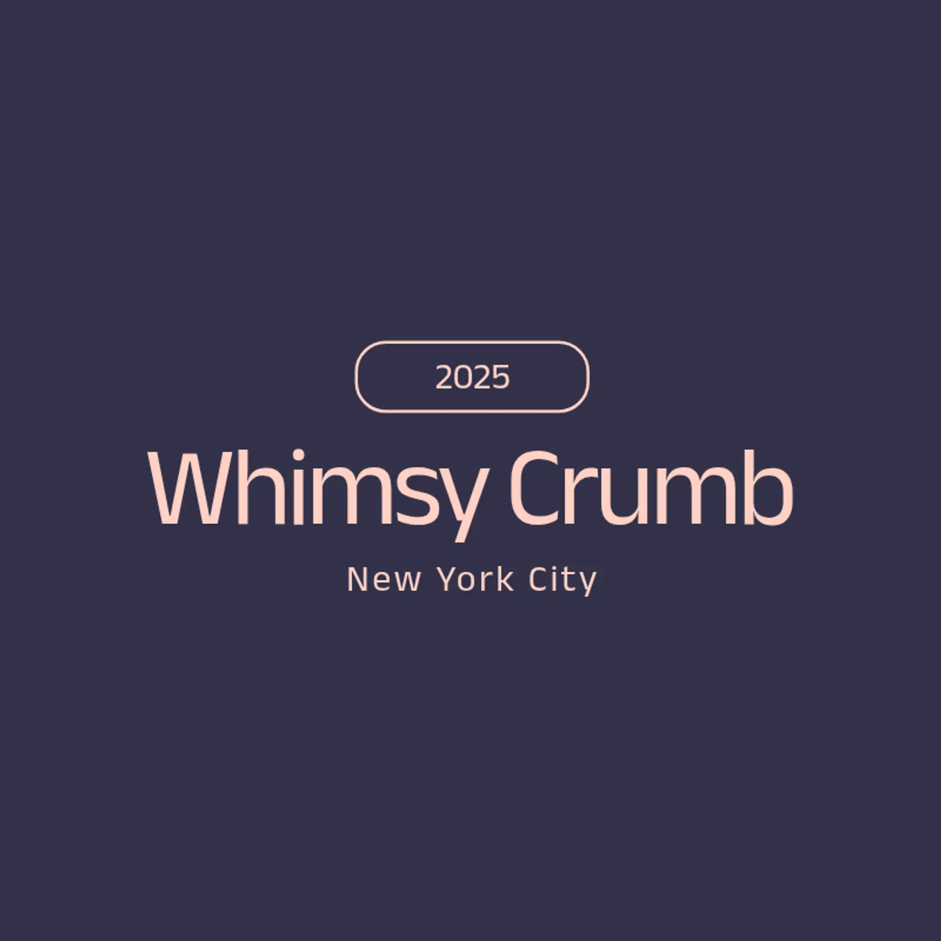 Whimsy Crumb logo for unique bakery
