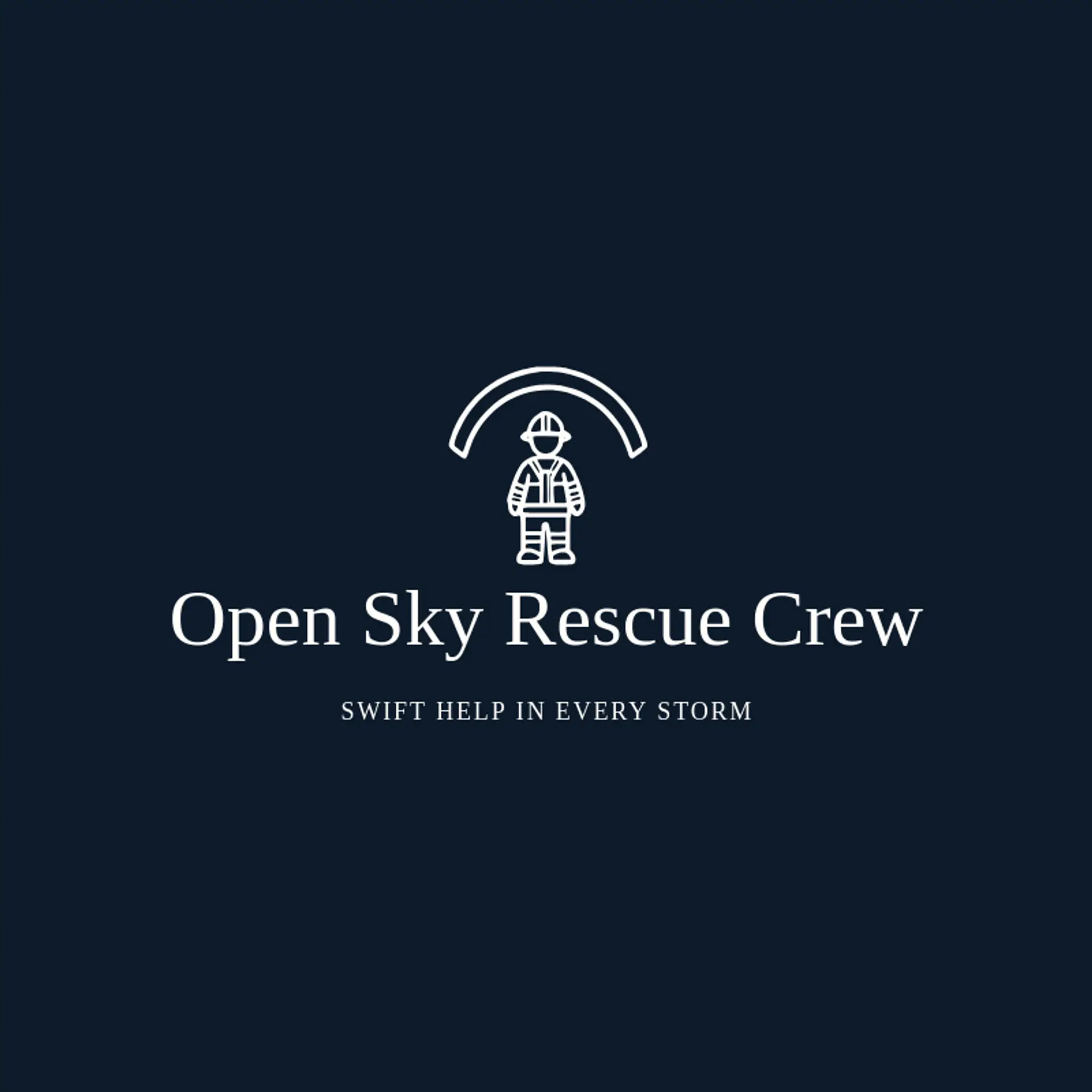 Open Sky Rescue Crew logo for fireman