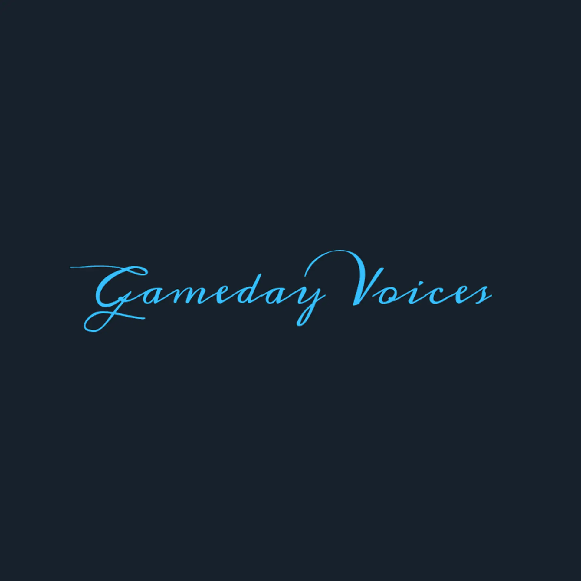 GameDay Voices logo for sports podcast
