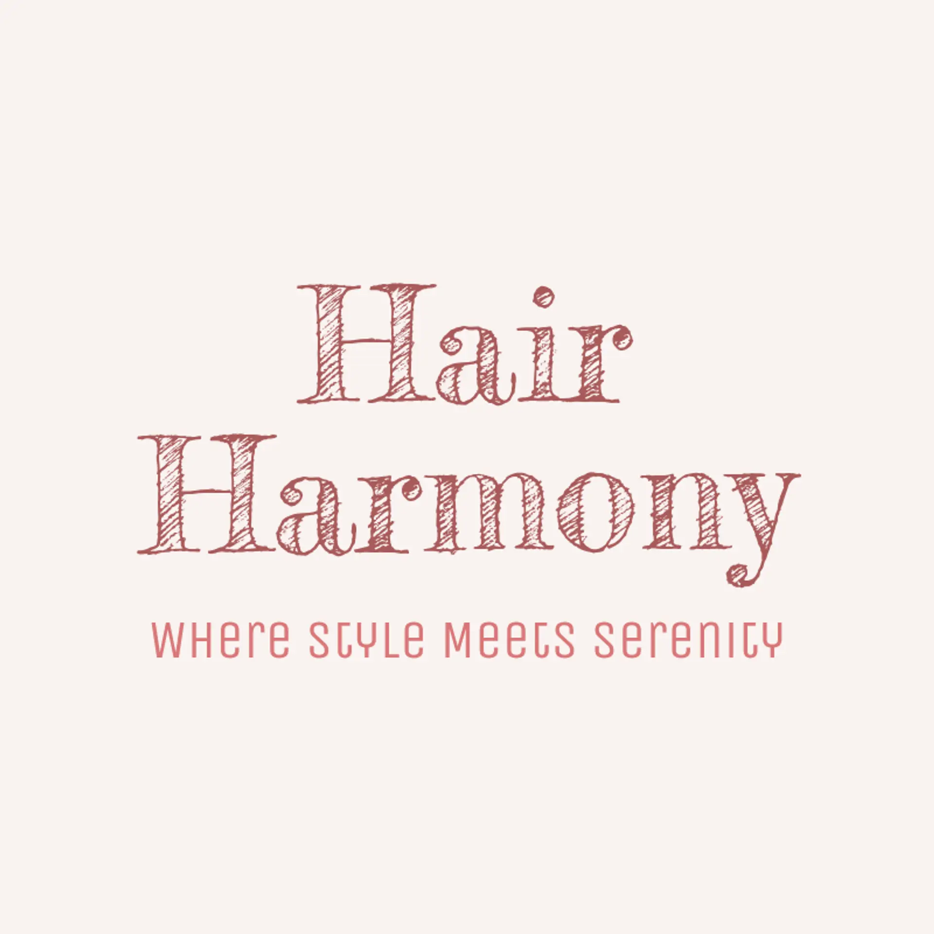 Hair Harmony logo for creative hair salon