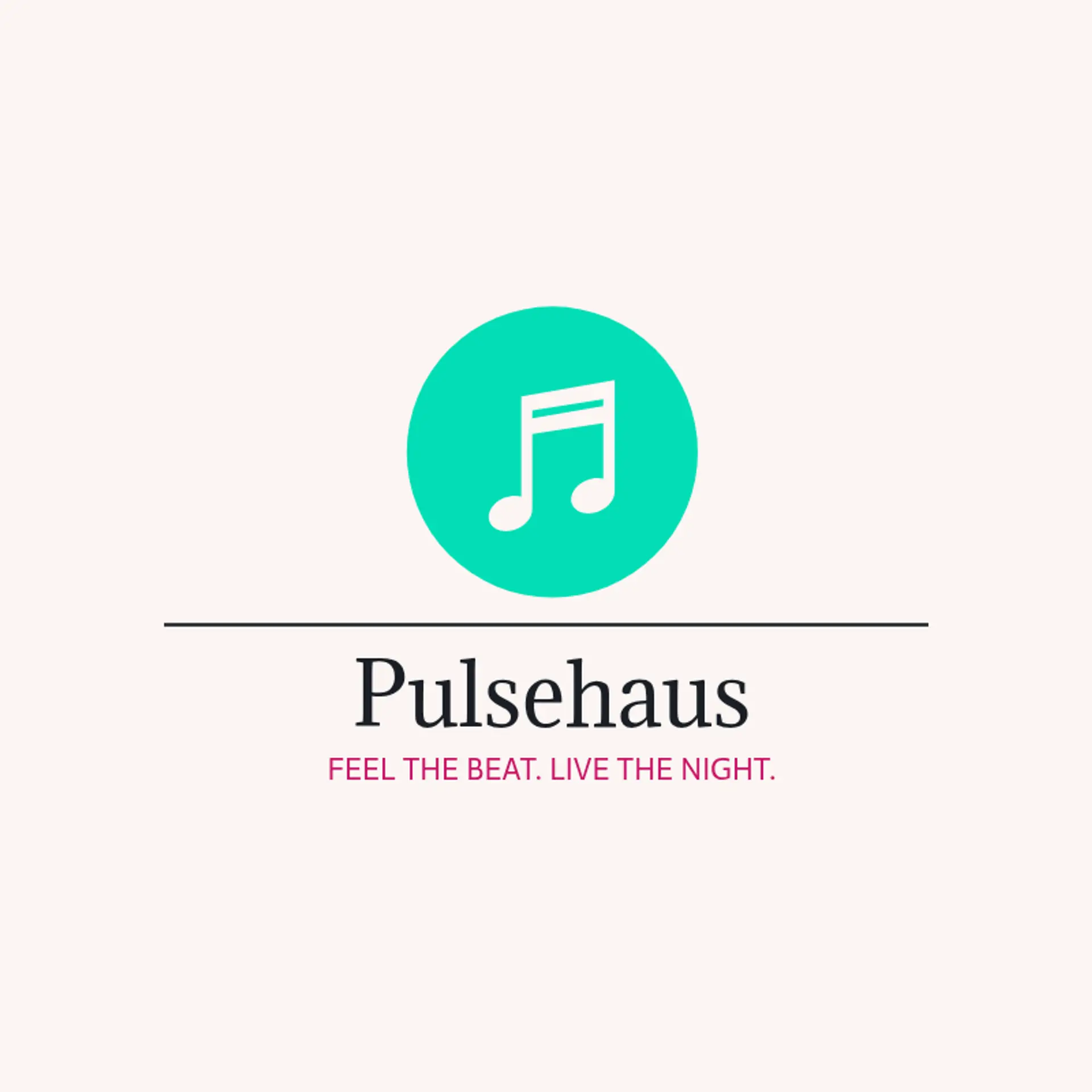 PulseHaus logo for house music