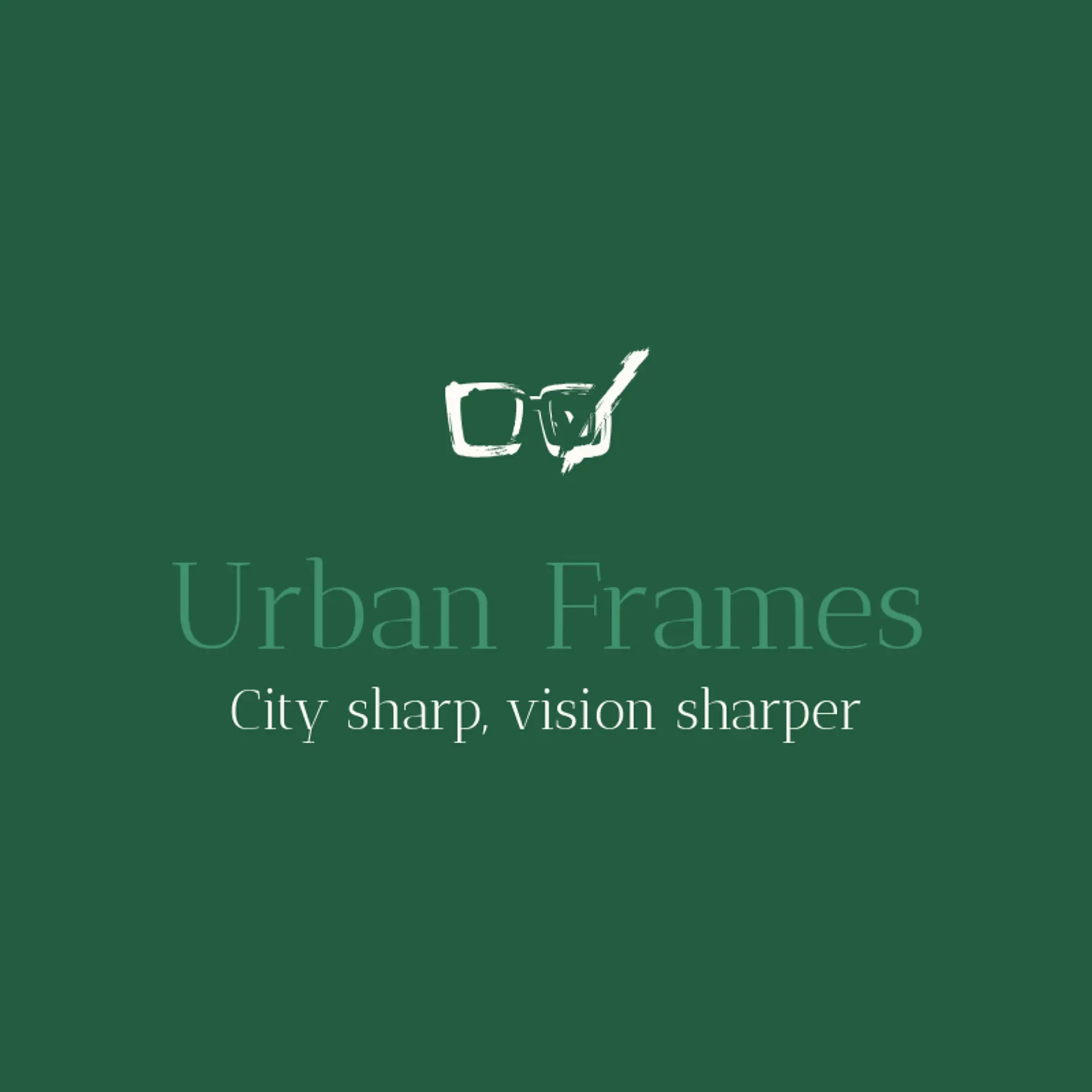 Urban Frames logo for glasses