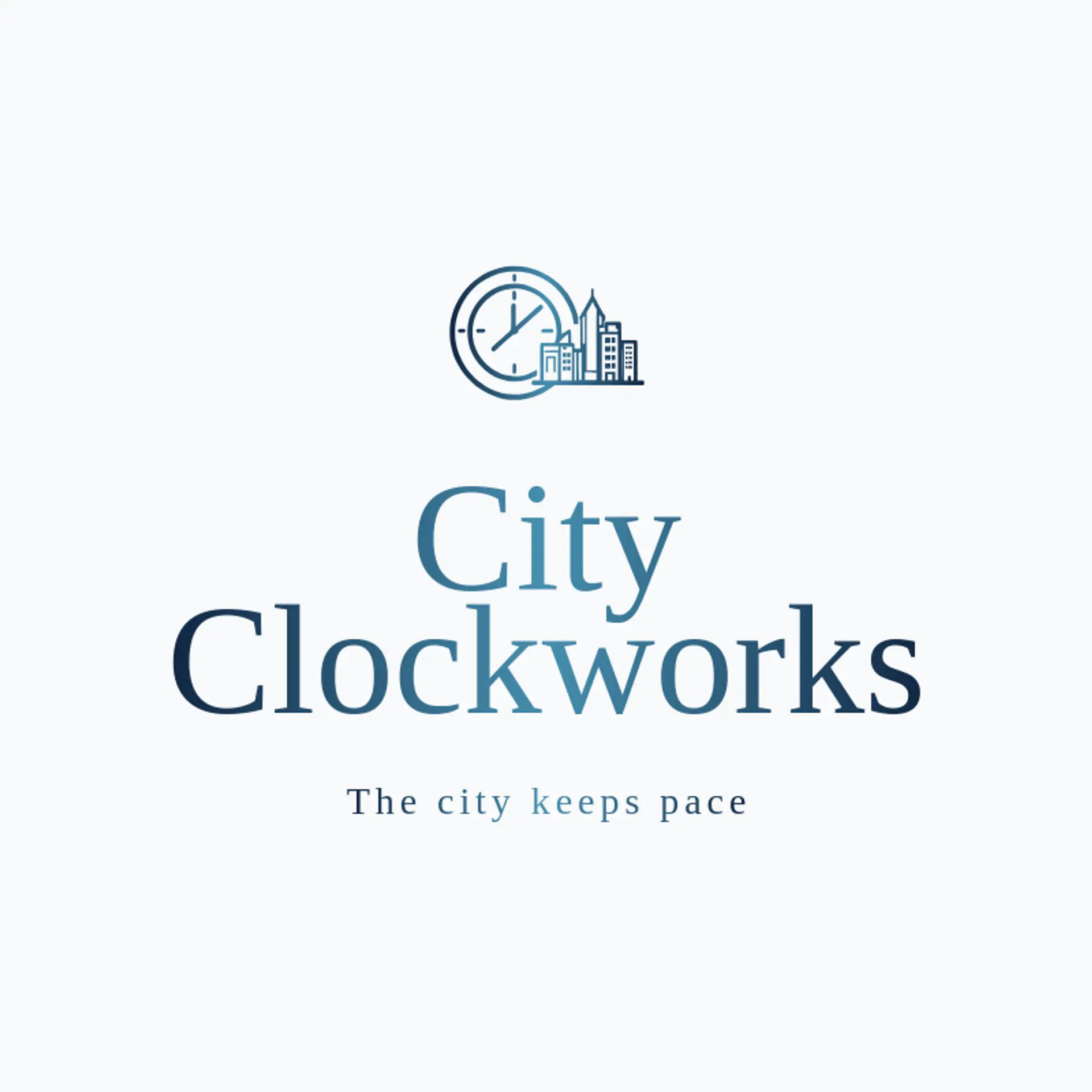 City Clockworks logo for clock