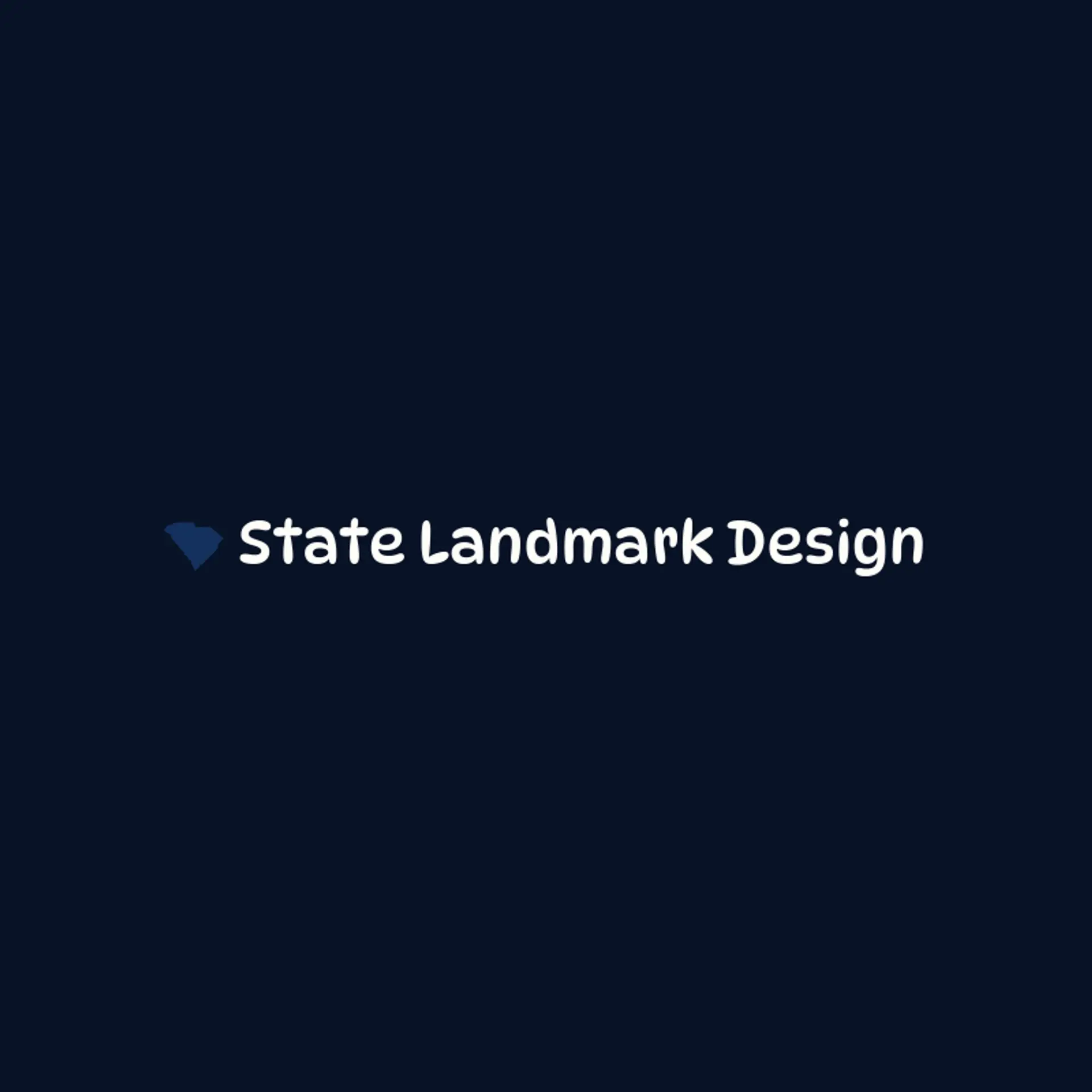 State Landmark Design logo for state