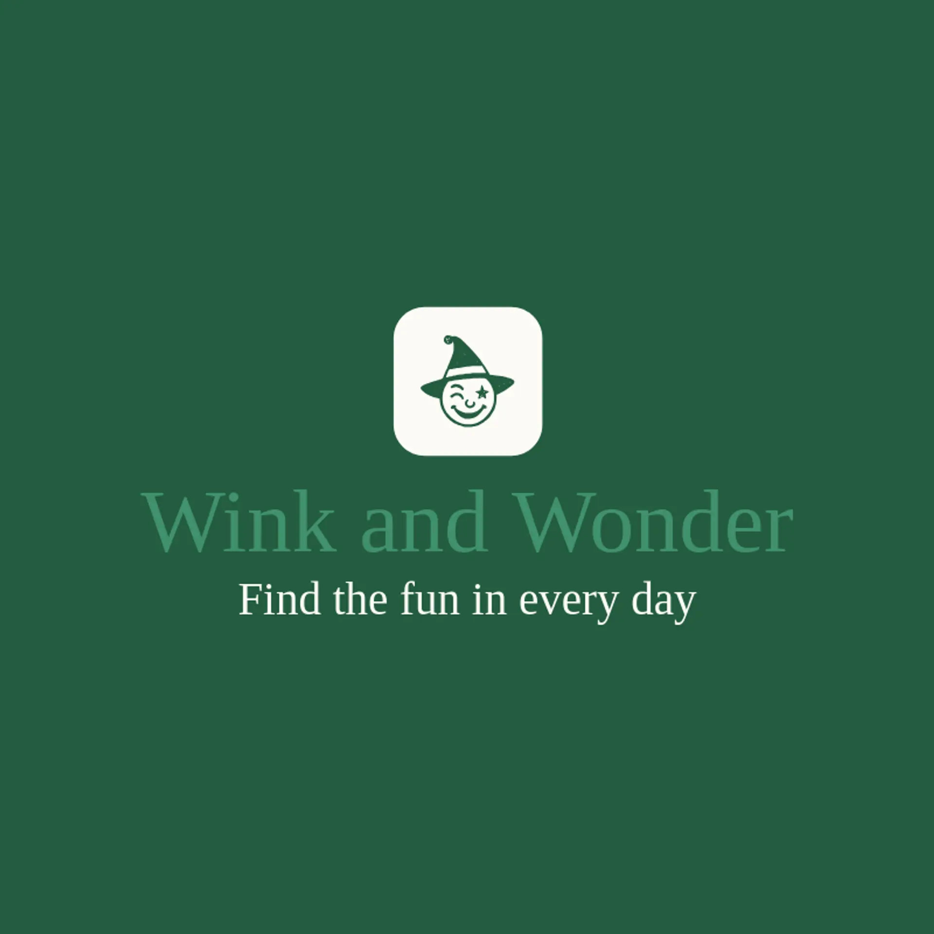 Wink and Wonder logo for jester