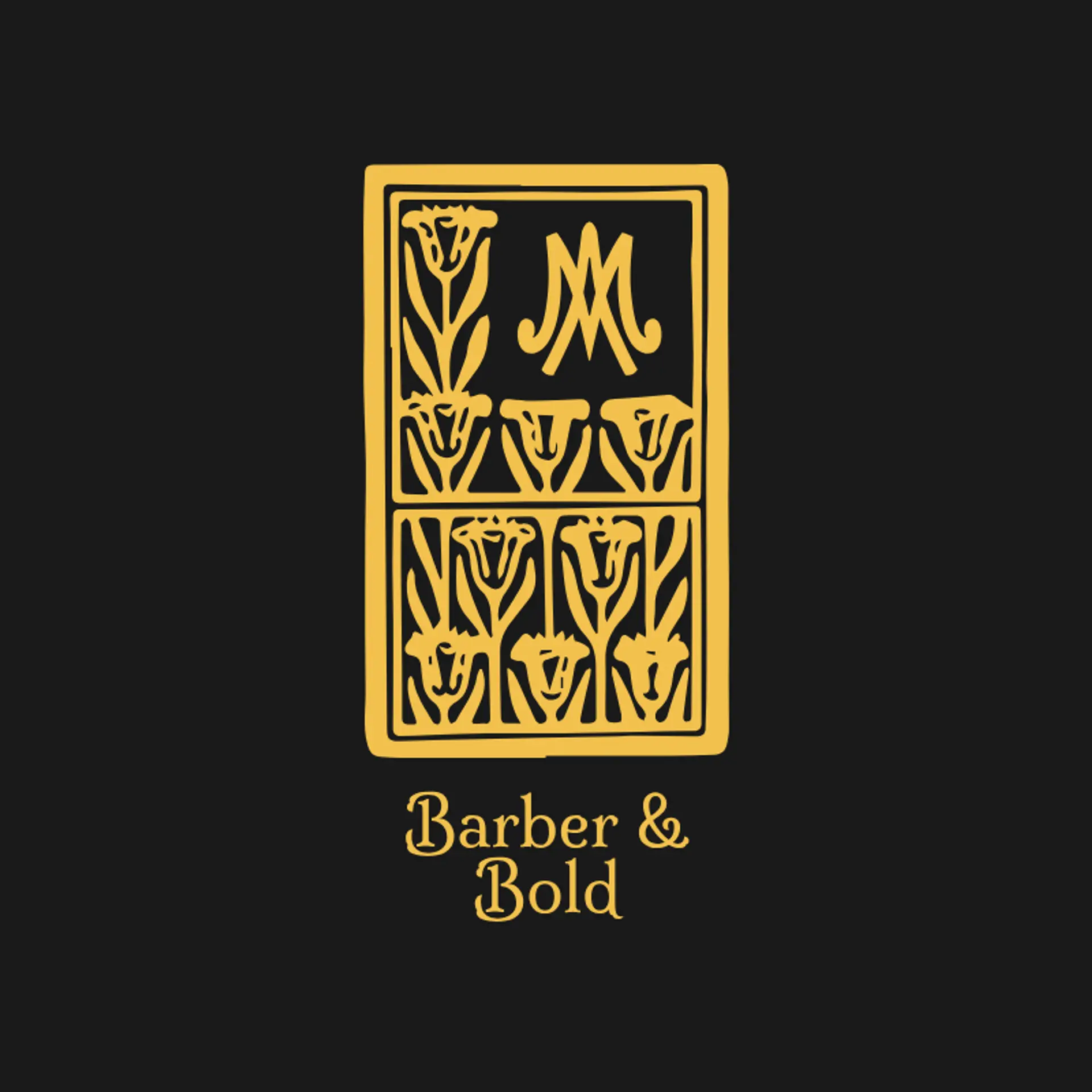 Barber & Bold logo for barber