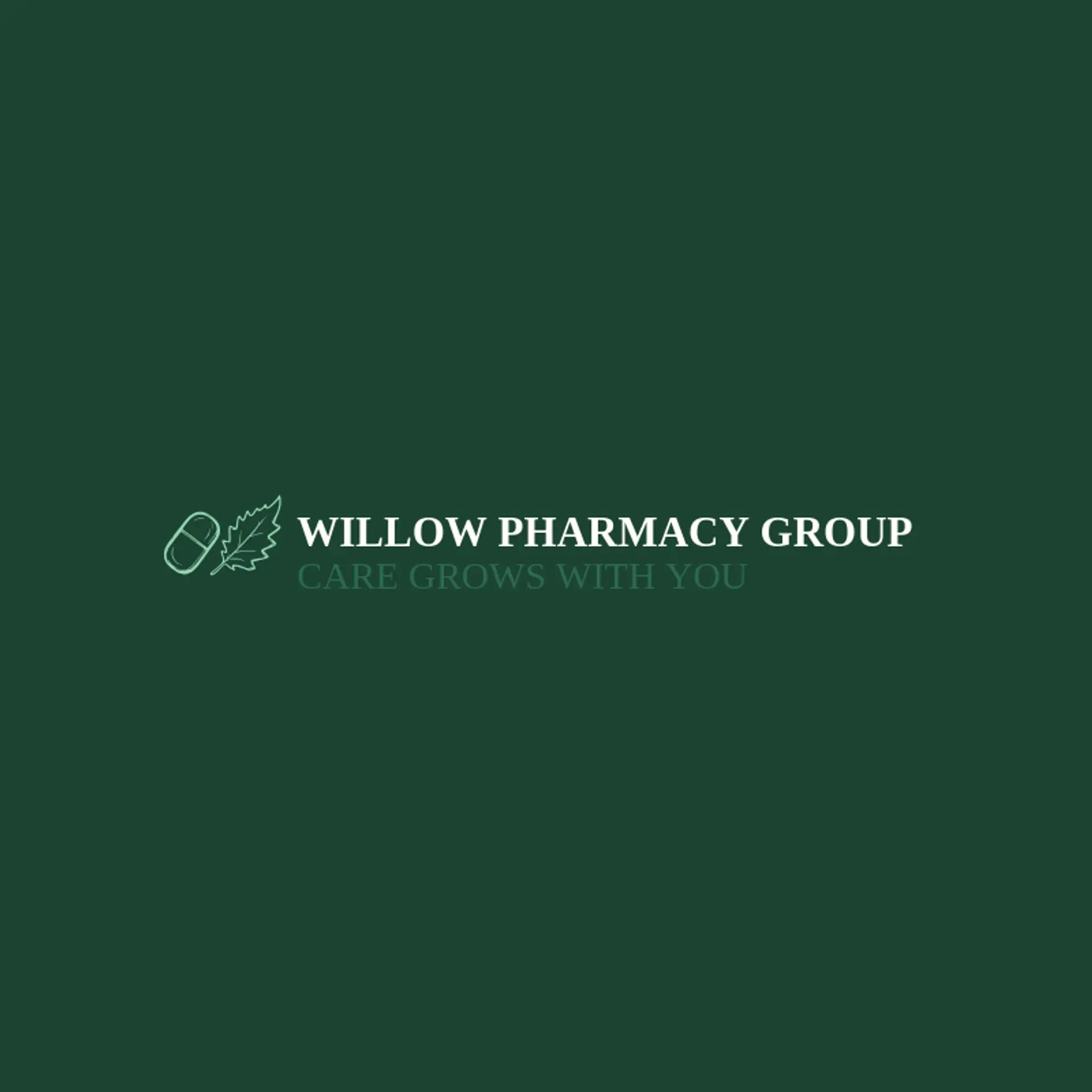 Willow Pharmacy Group logo for pill