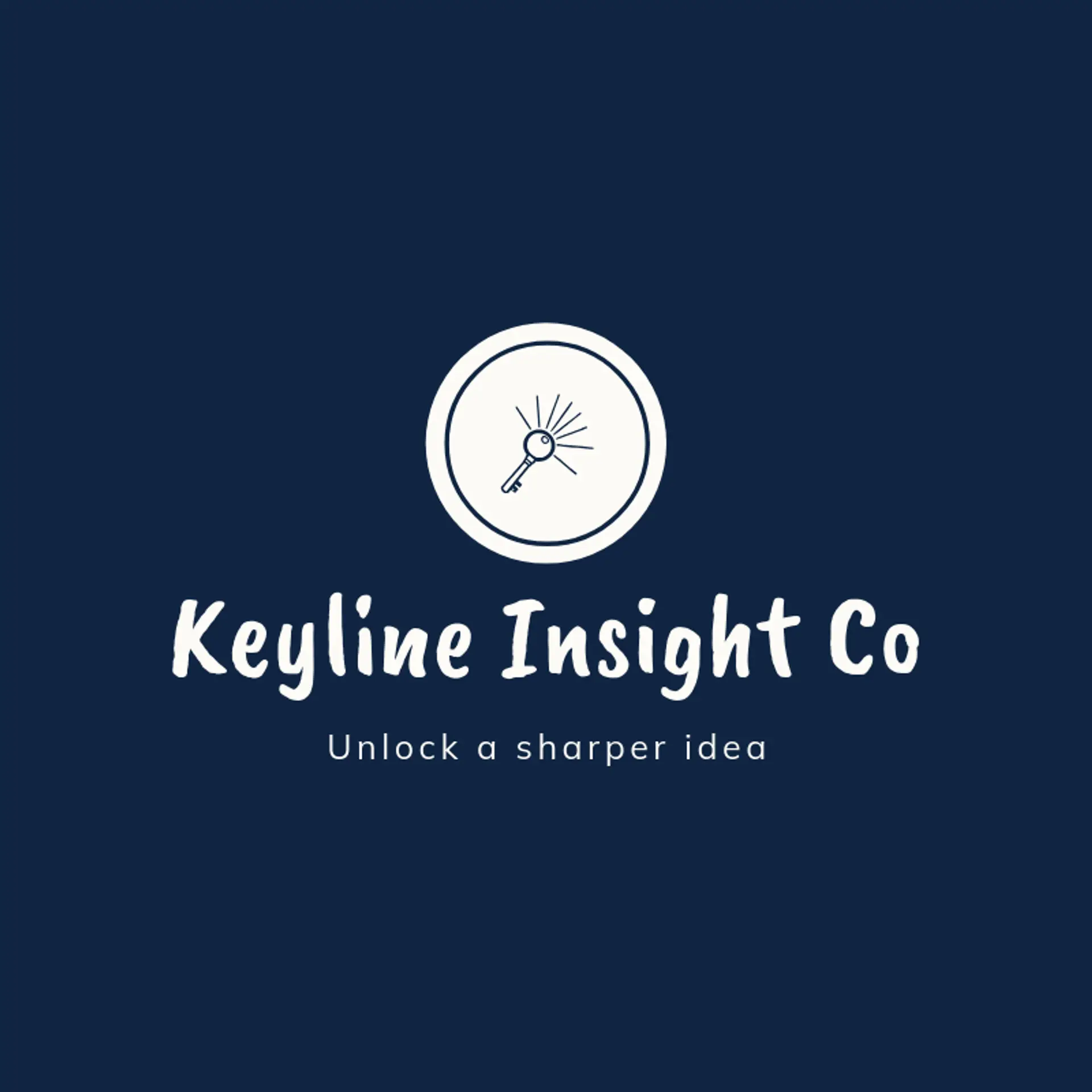 Keyline Insight Co logo for negative space