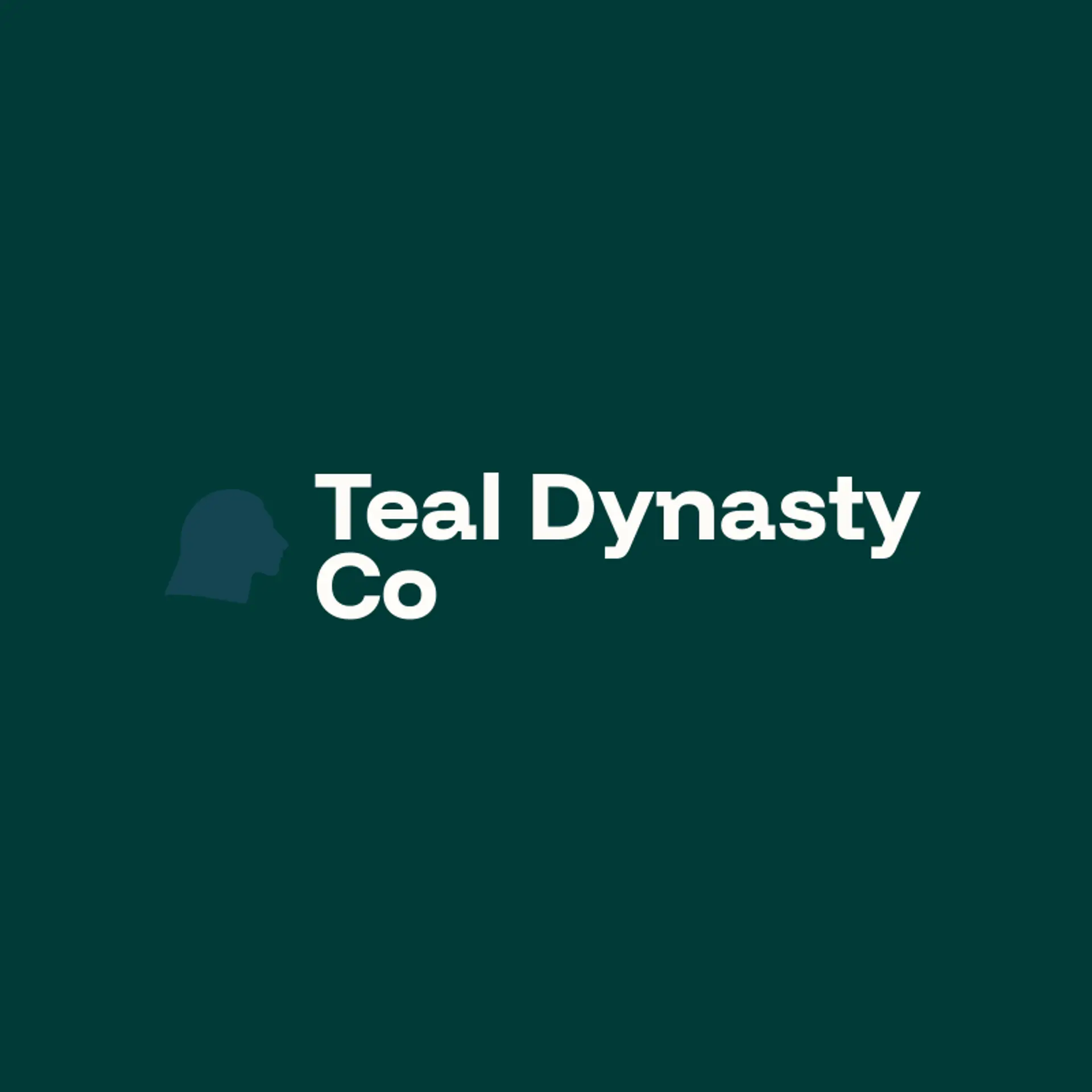Teal Dynasty Co logo for lion