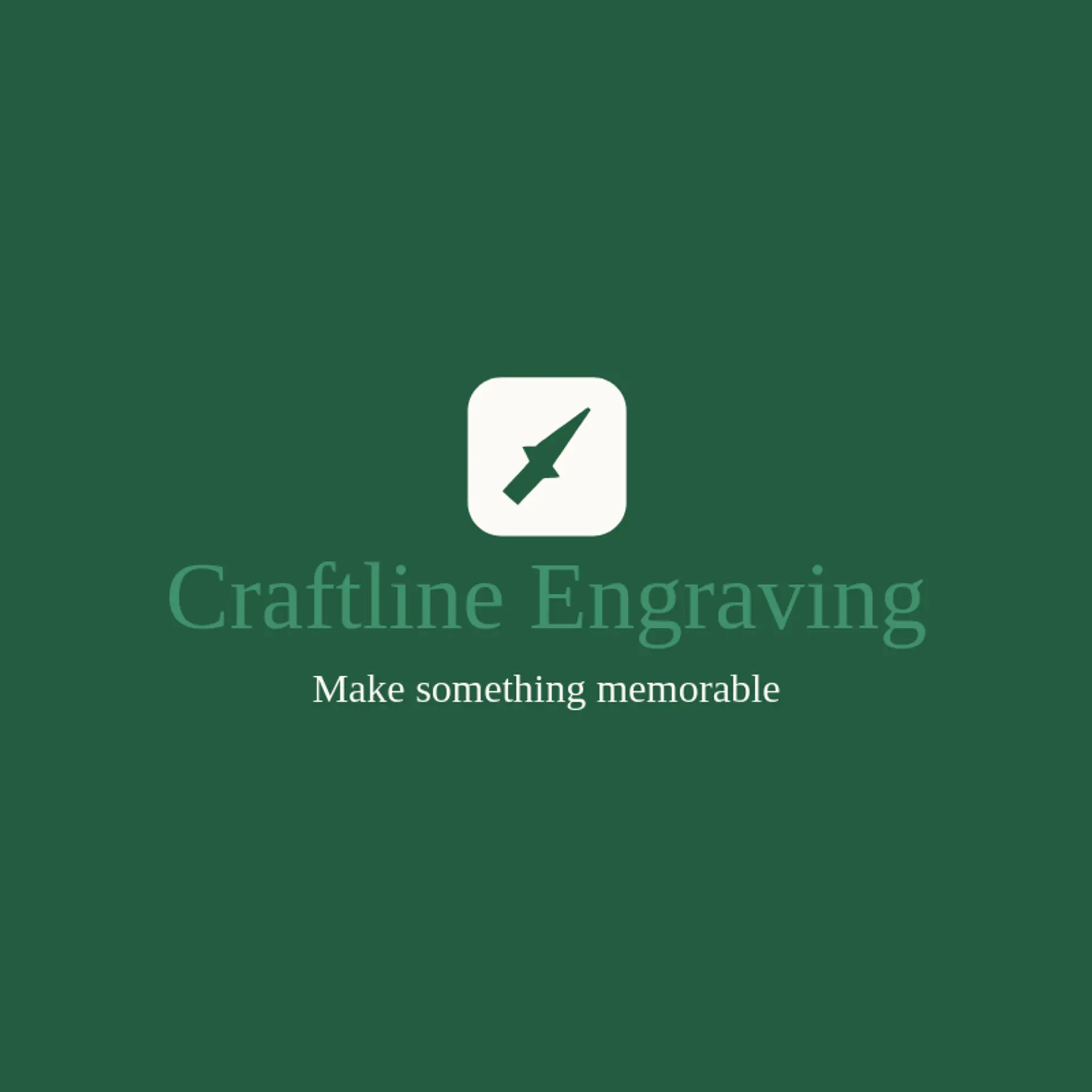 Craftline Engraving logo for laser engraving