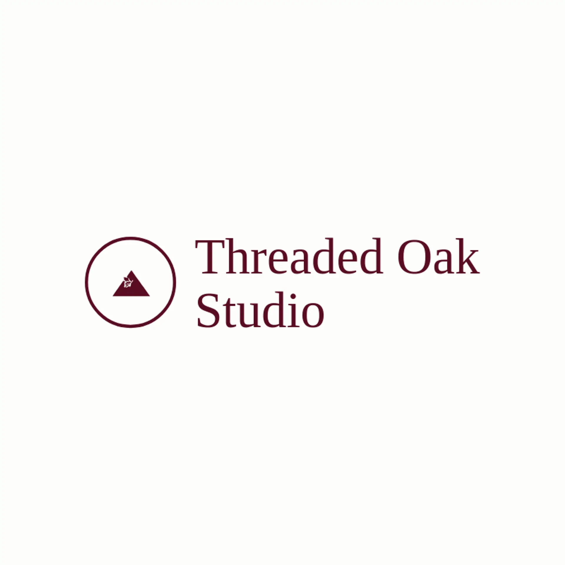 Threaded Oak Studio logo for patch