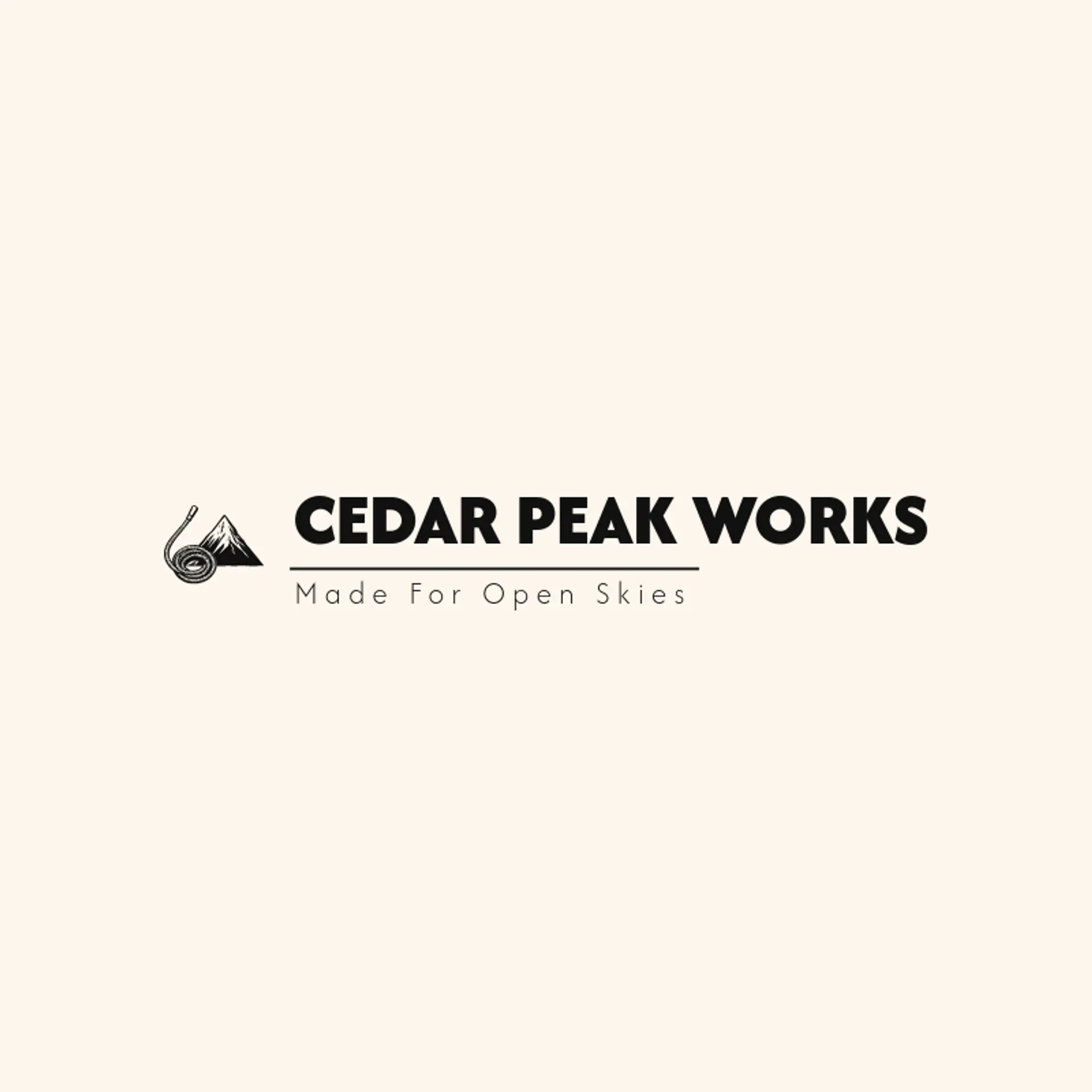 Cedar Peak Works logo for mountain
