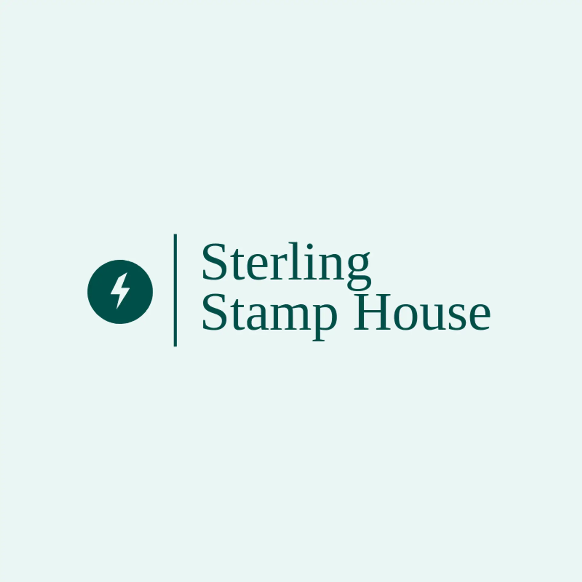Sterling Stamp House logo for coin