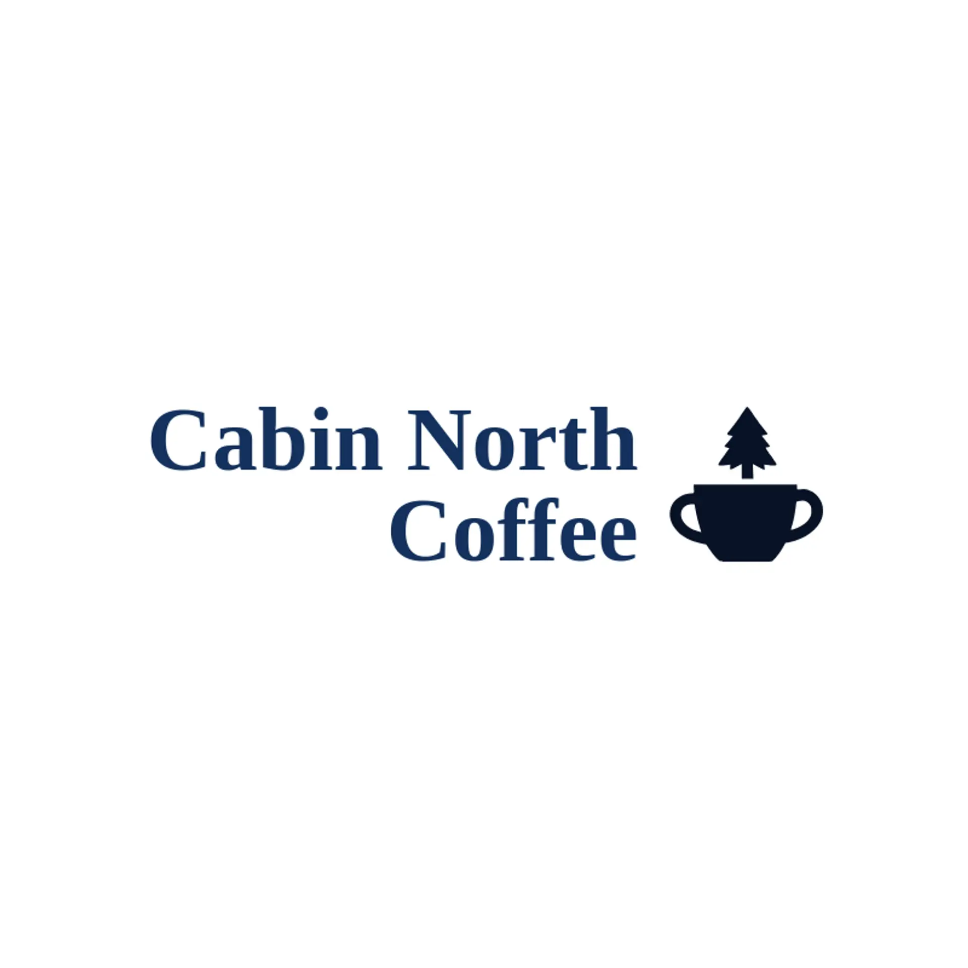 Cabin North Coffee logo for winter