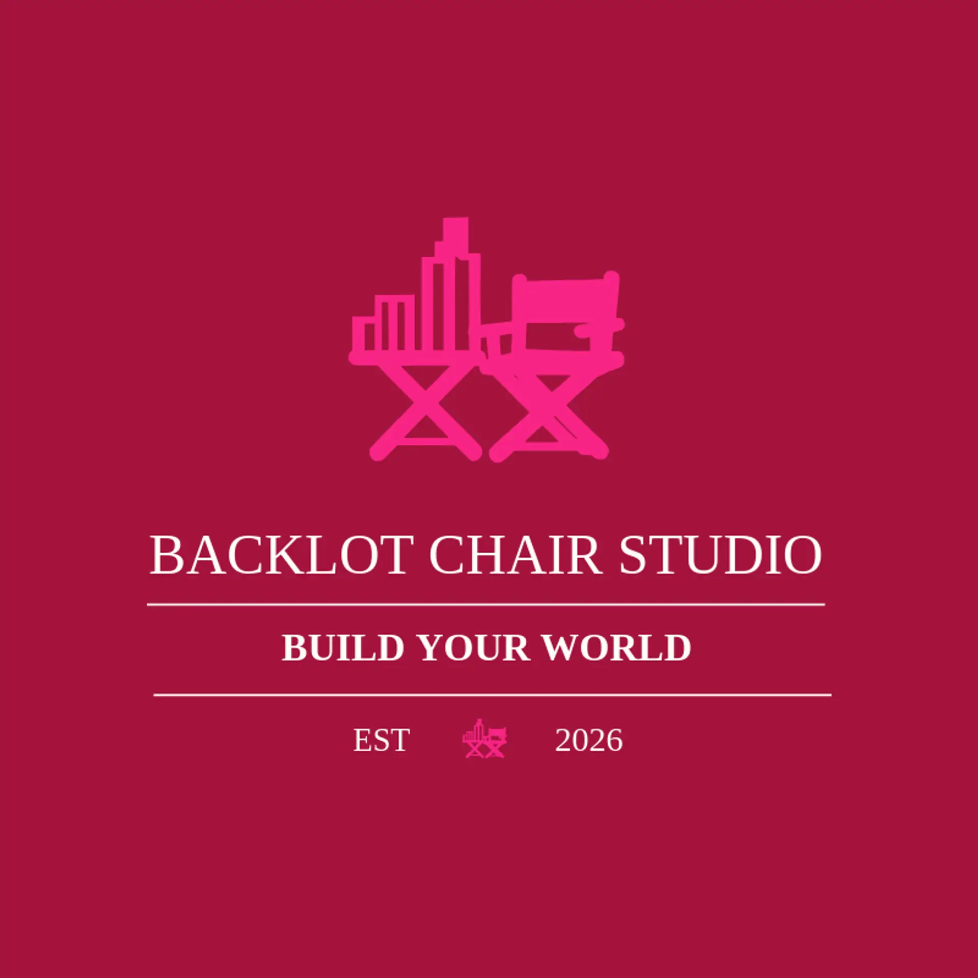 Backlot Chair Studio logo for film