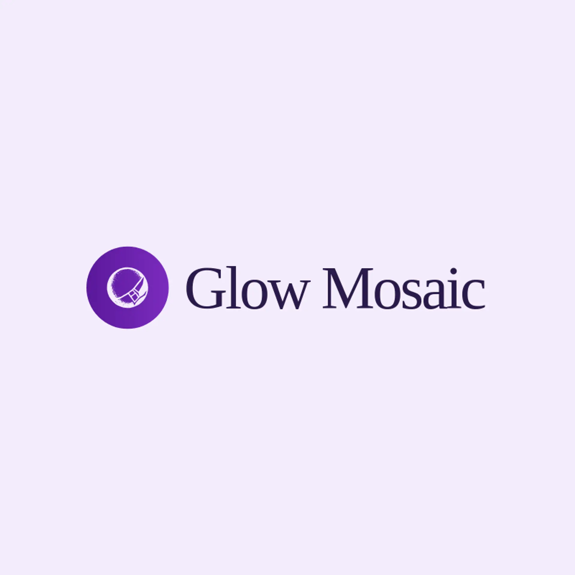 Glow Mosaic logo for glow