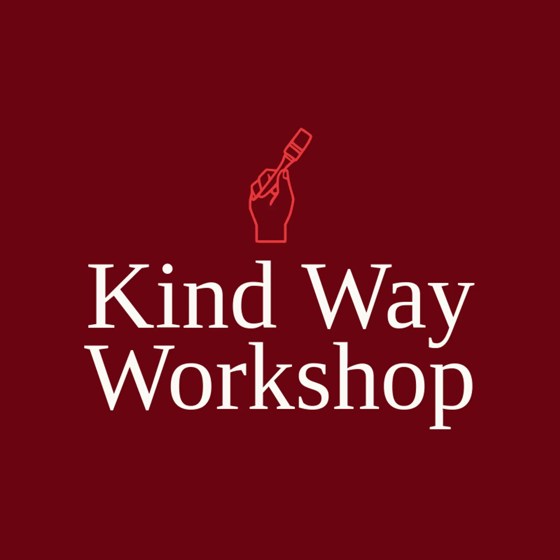 Kind Way Workshop logo for helping hand