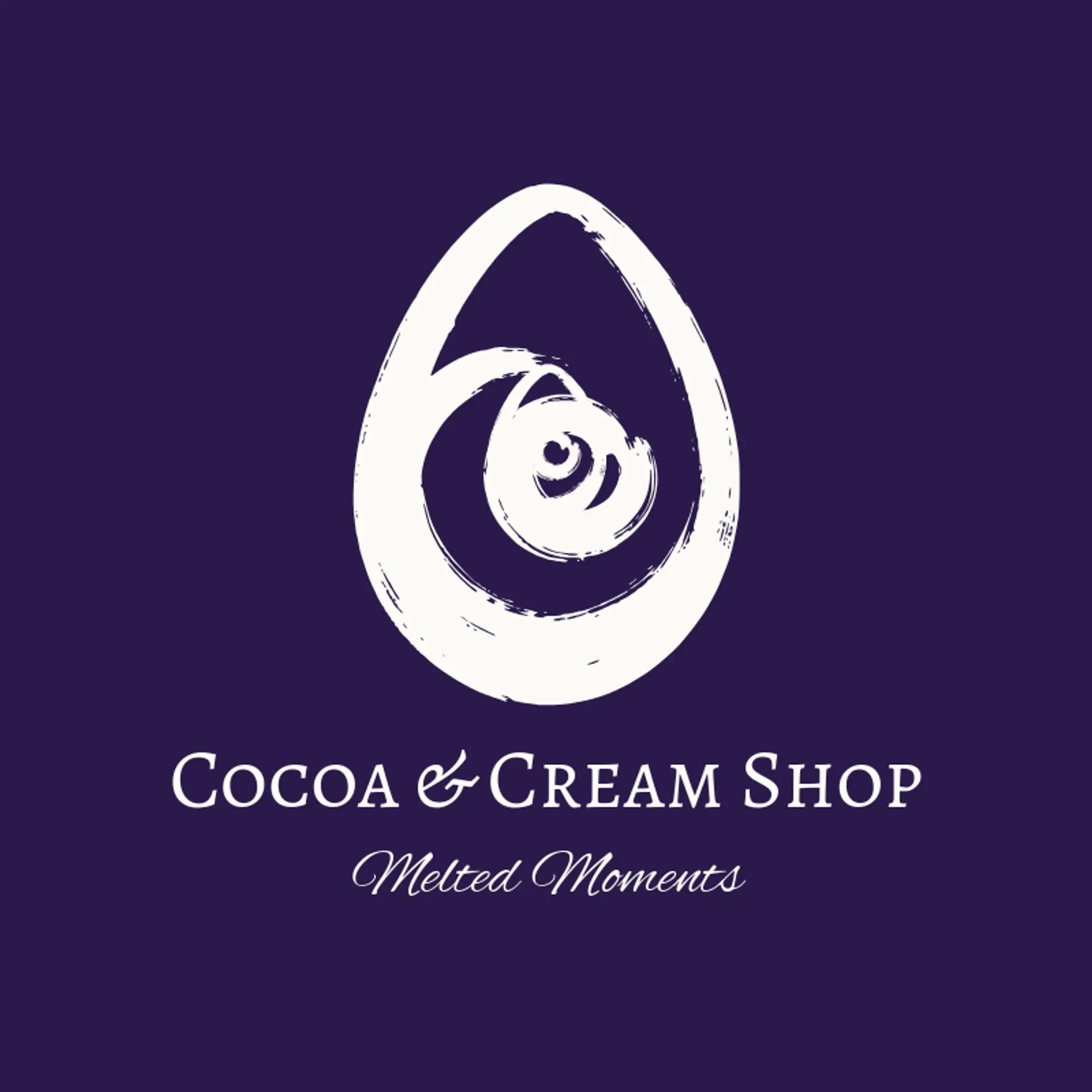 Cocoa & Cream Shop logo for easter