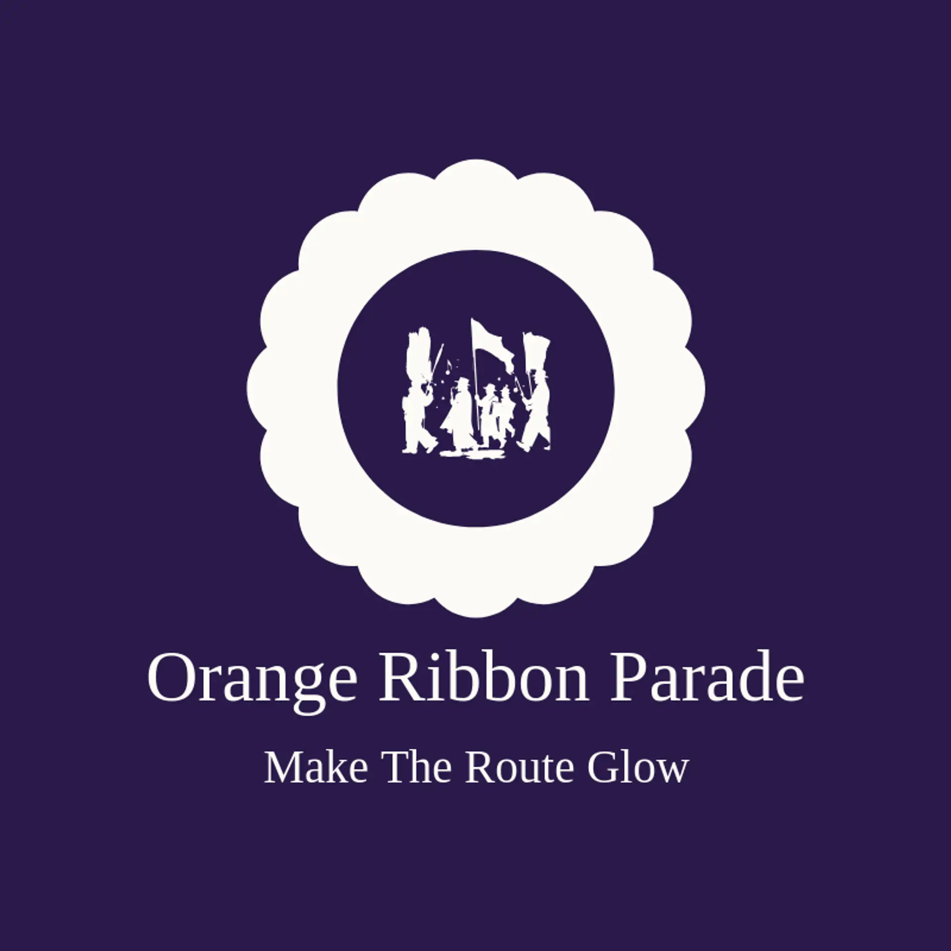 Orange Ribbon Parade logo for parade