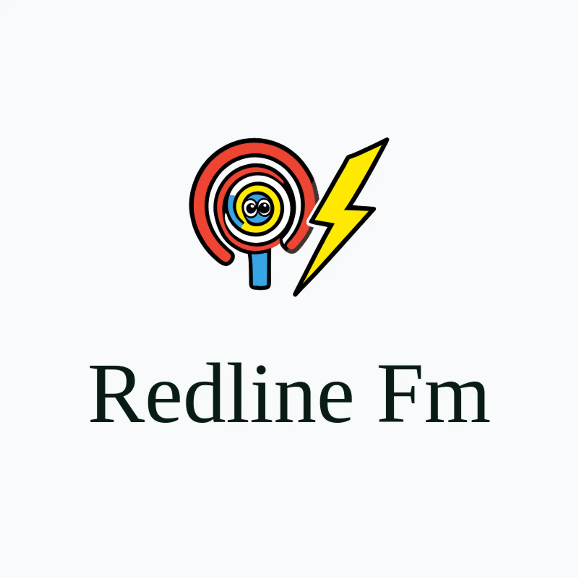 Redline FM logo for radio station