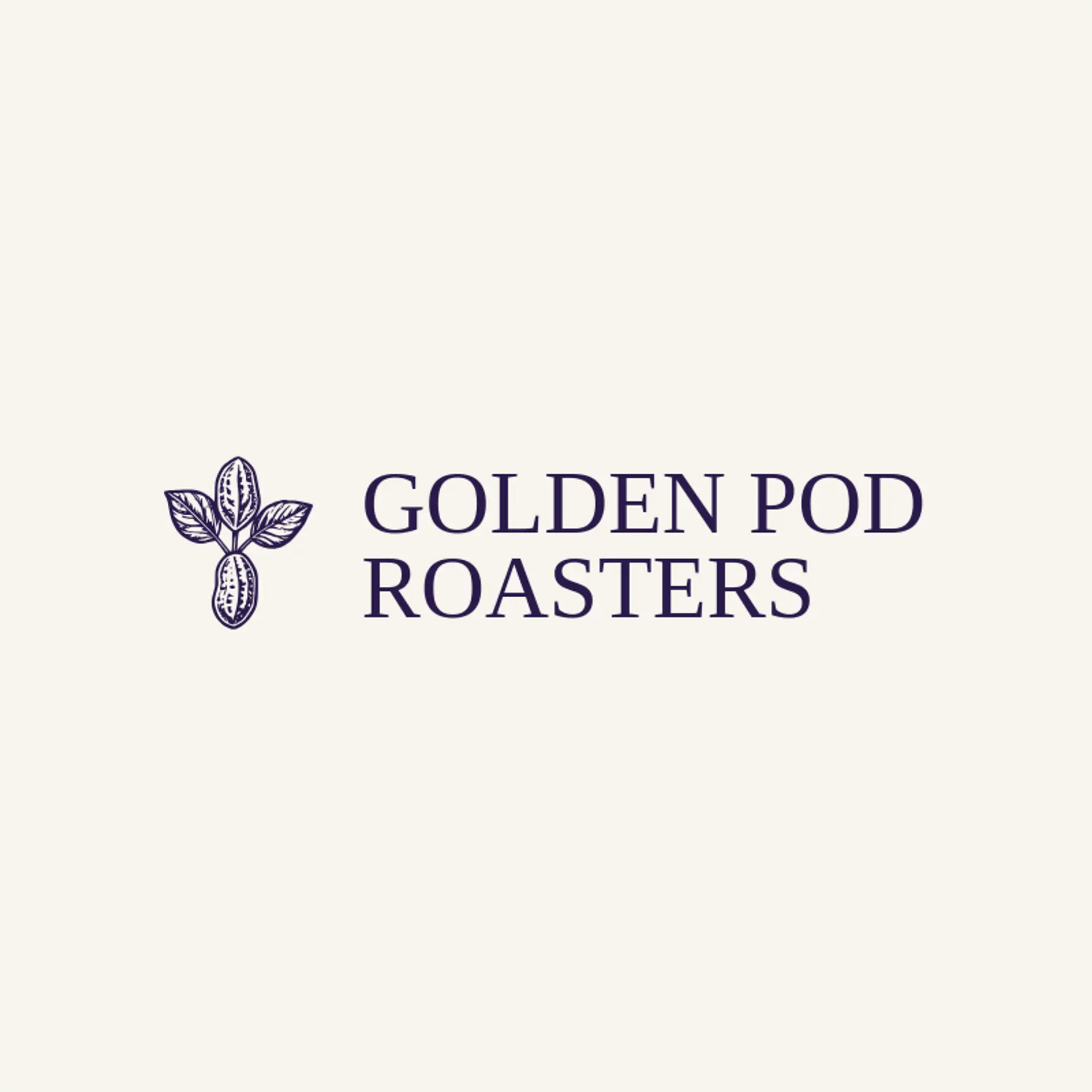 Golden Pod Roasters logo for peanut