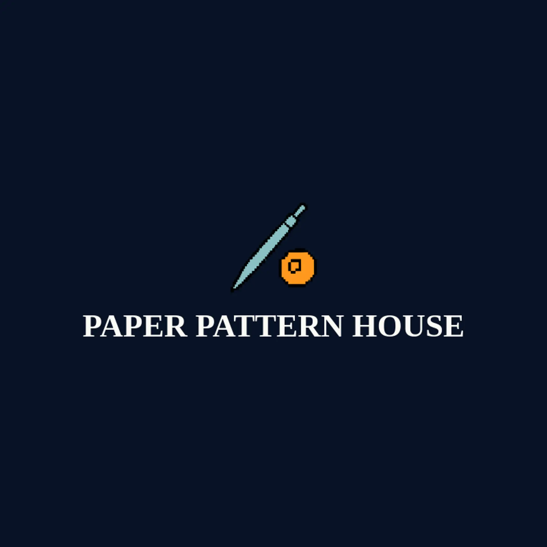 Paper Pattern House logo for stitching