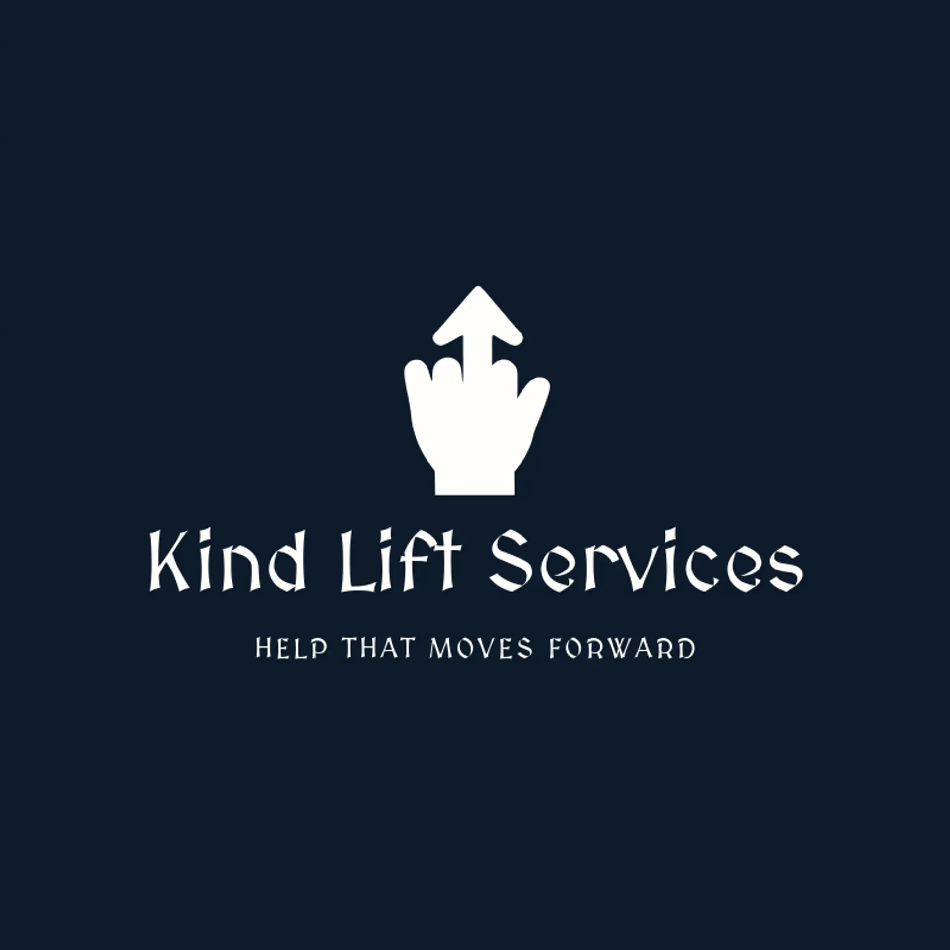 Kind Lift Services logo for hand