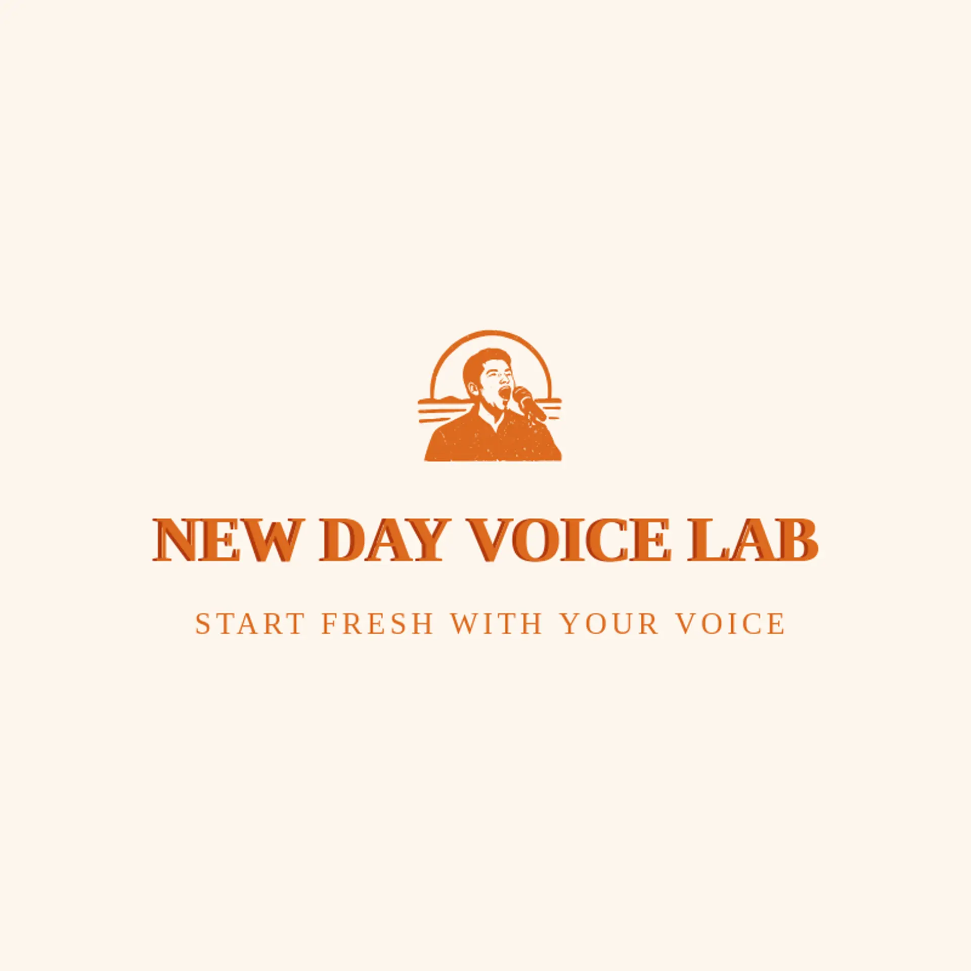 New Day Voice Lab logo for singing