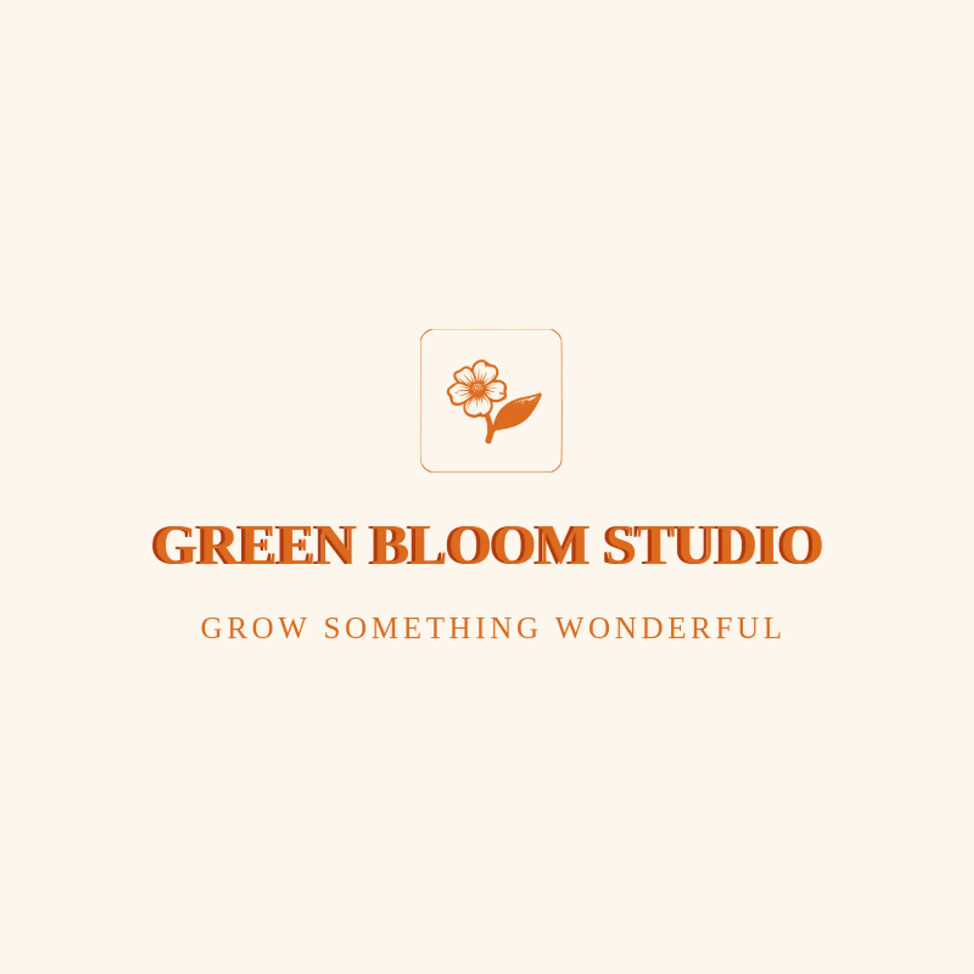 Green Bloom Studio logo for fresh