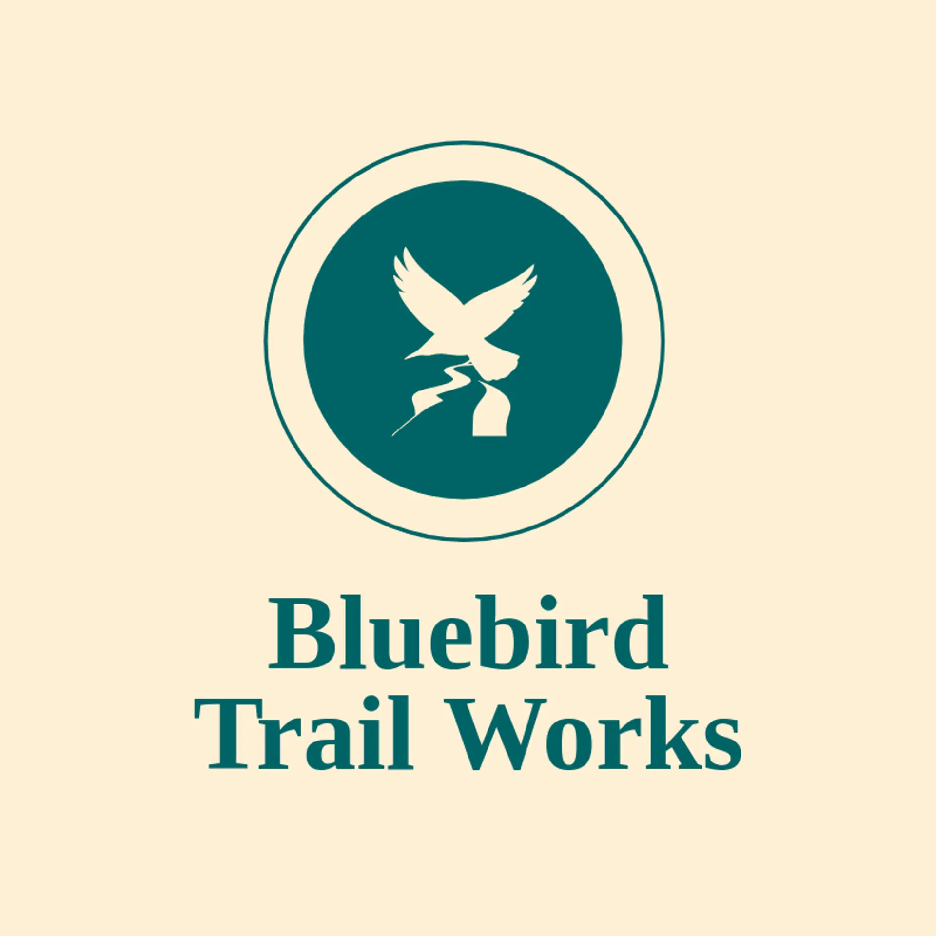 Bluebird Trail Works logo for trail