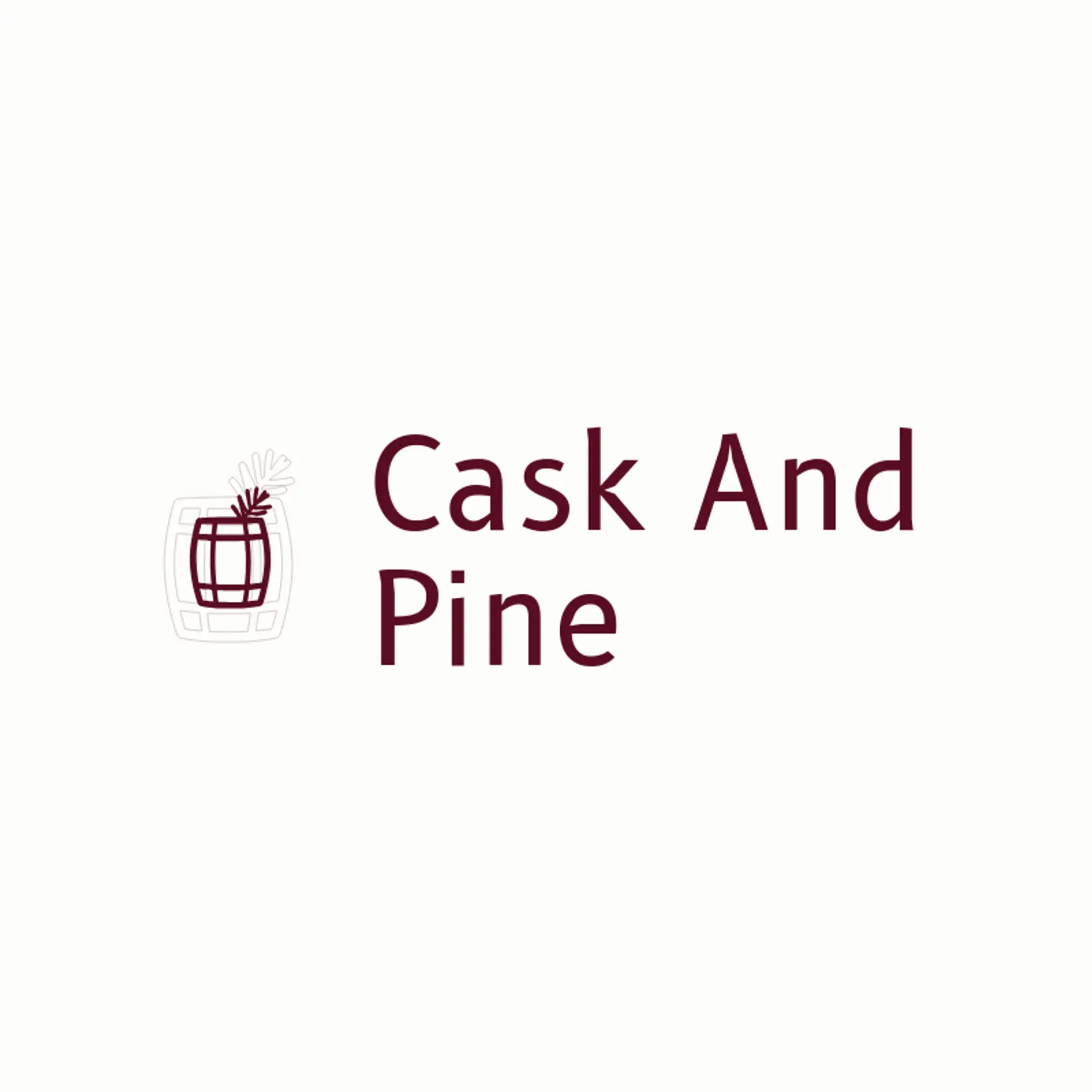 Cask And Pine logo for alcohol
